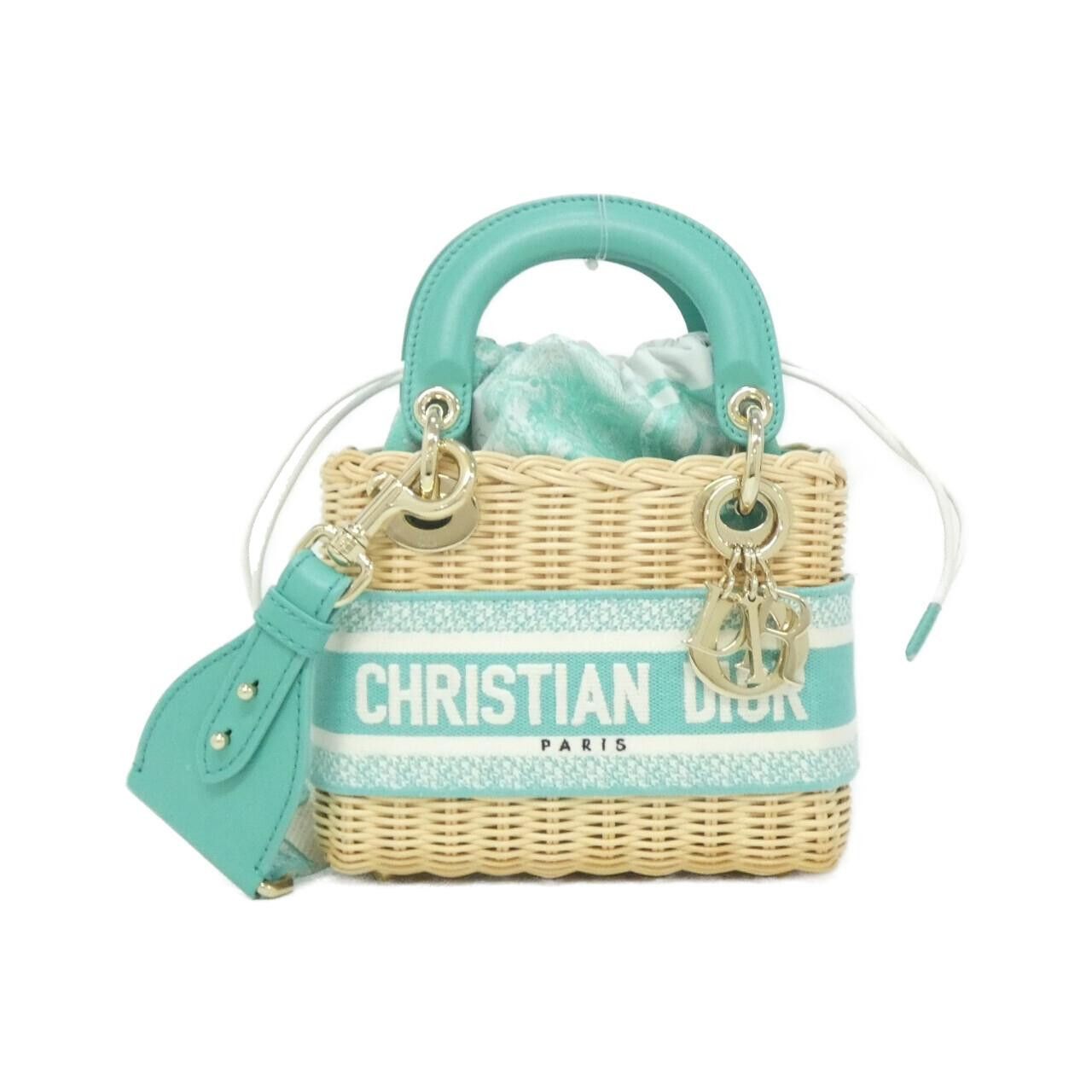 Dior Dior Christian Dior DIORIVIERA Lady Dior Wicker Canvas Bag Plant-based Handbag M0505OIFI DUTY FREE for USA Size ONE SIZE - 1 Thumbnail
