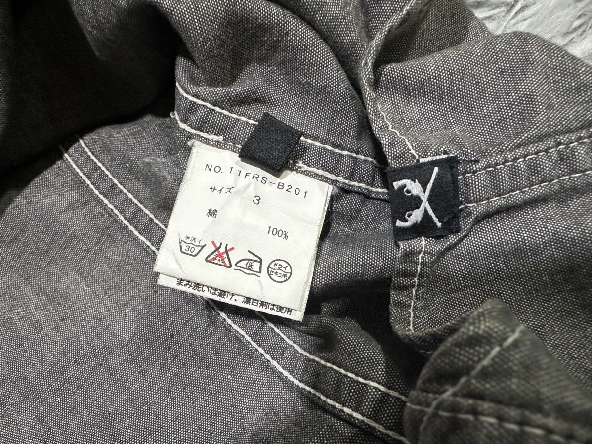Roar 🔥Sick Y2K Roar Guns Cross Studded Denim Shirt Size US L / EU 52-54 / 3 - 9 Thumbnail