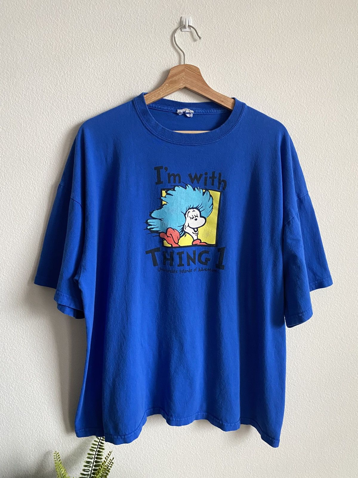 Vintage Vintage Cat in the Hat Thing 1 Cartoon Tee Size US XL / EU 56 / 4 - 1 Thumbnail