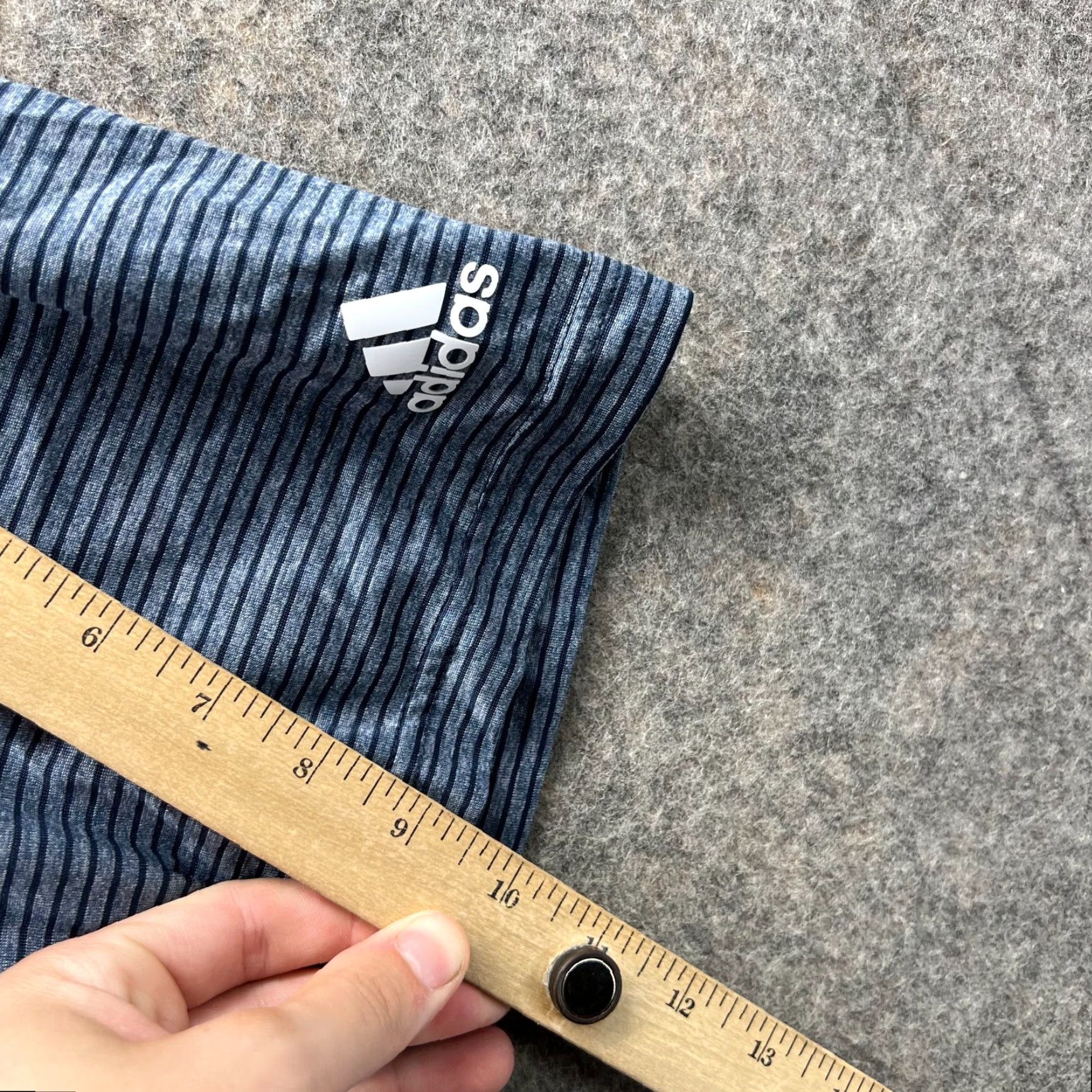Adidas Adidas Polo Shirt Men 2XL Blue Stripes Golf Golfer Preppy Dress Performance Polo Shirt Golf Size 48R - 6 Thumbnail