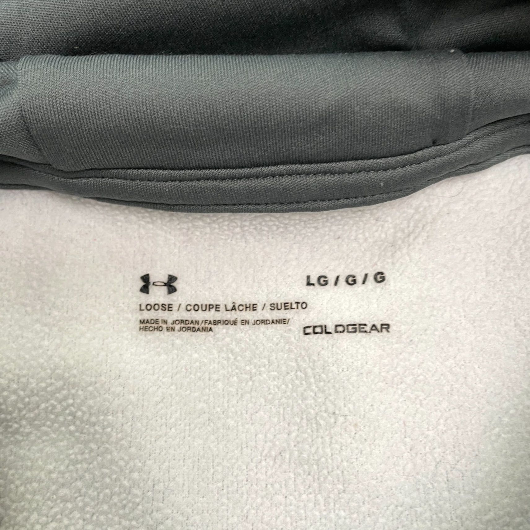 Under Armour Under Armour Coldgear Hoodie Sweatshirt Mens Large Gray Tech Fleece Loose Fit Hooded Sweatshirt Size US L / EU 52-54 / 3 - 6 Thumbnail