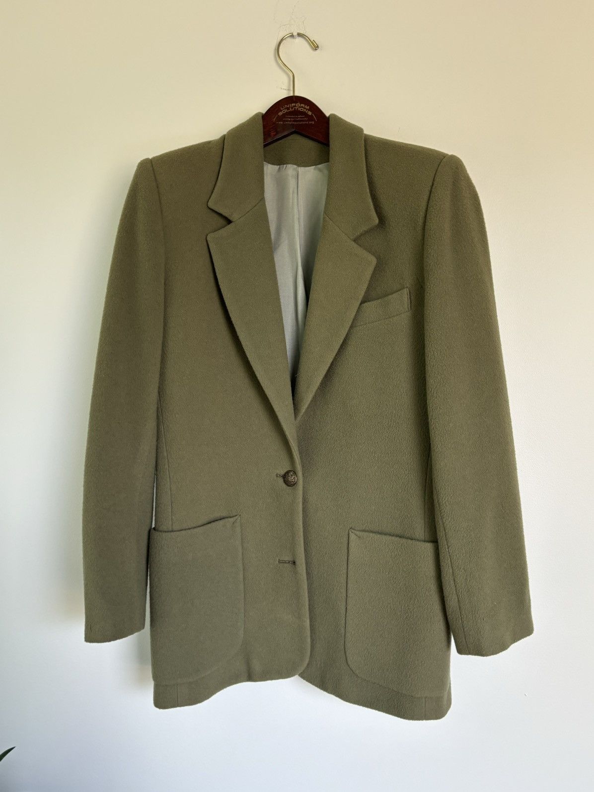 Vintage Felted Wool Blazer 70s Sports Coat 60s Bulgaria Mod