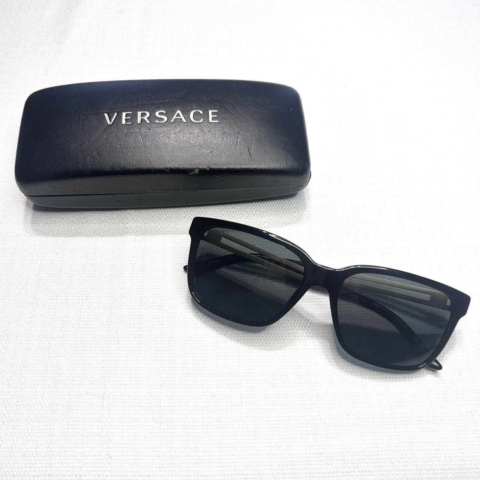 image of Versace Sunglasses Ve 4307 Gb1/87 Black And Gold, Men's