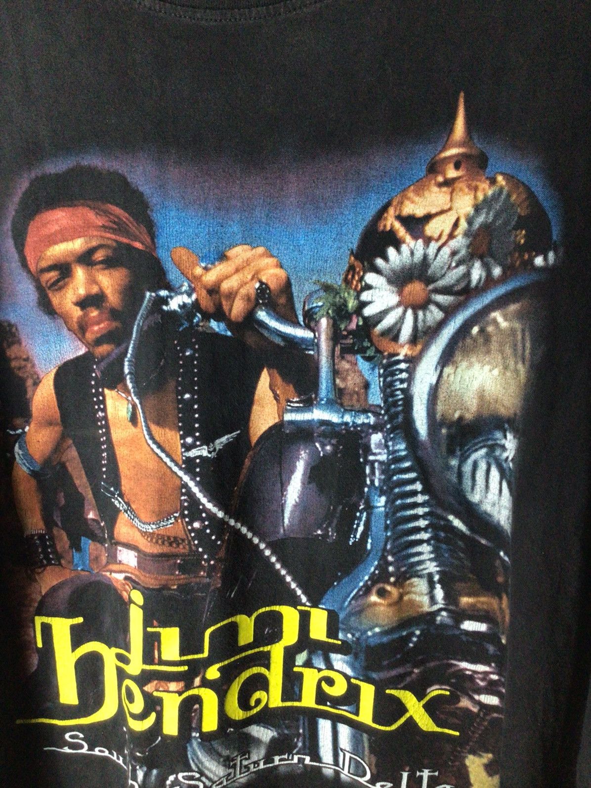 Jimi Hendrix × Vintage Jimi Hendrix South Saturn Dolta thai old long sleeve 90-00,s Size US XXL / EU 58 / 5 - 2 Thumbnail