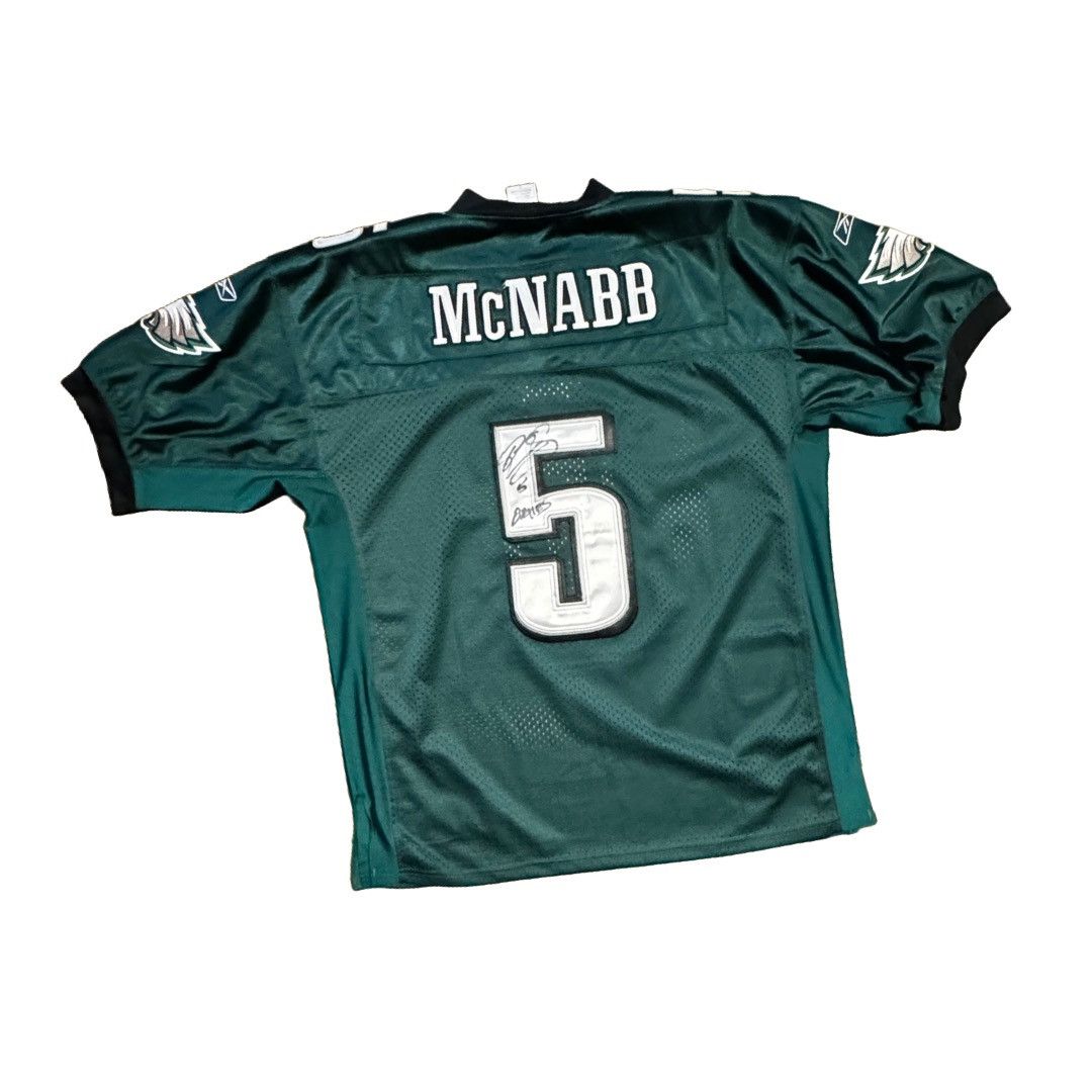 NFL × Reebok Size 52 NFL Philadelphia Eagles McNabb Autographed Jersey Size US XXL / EU 58 / 5 - 1 Thumbnail
