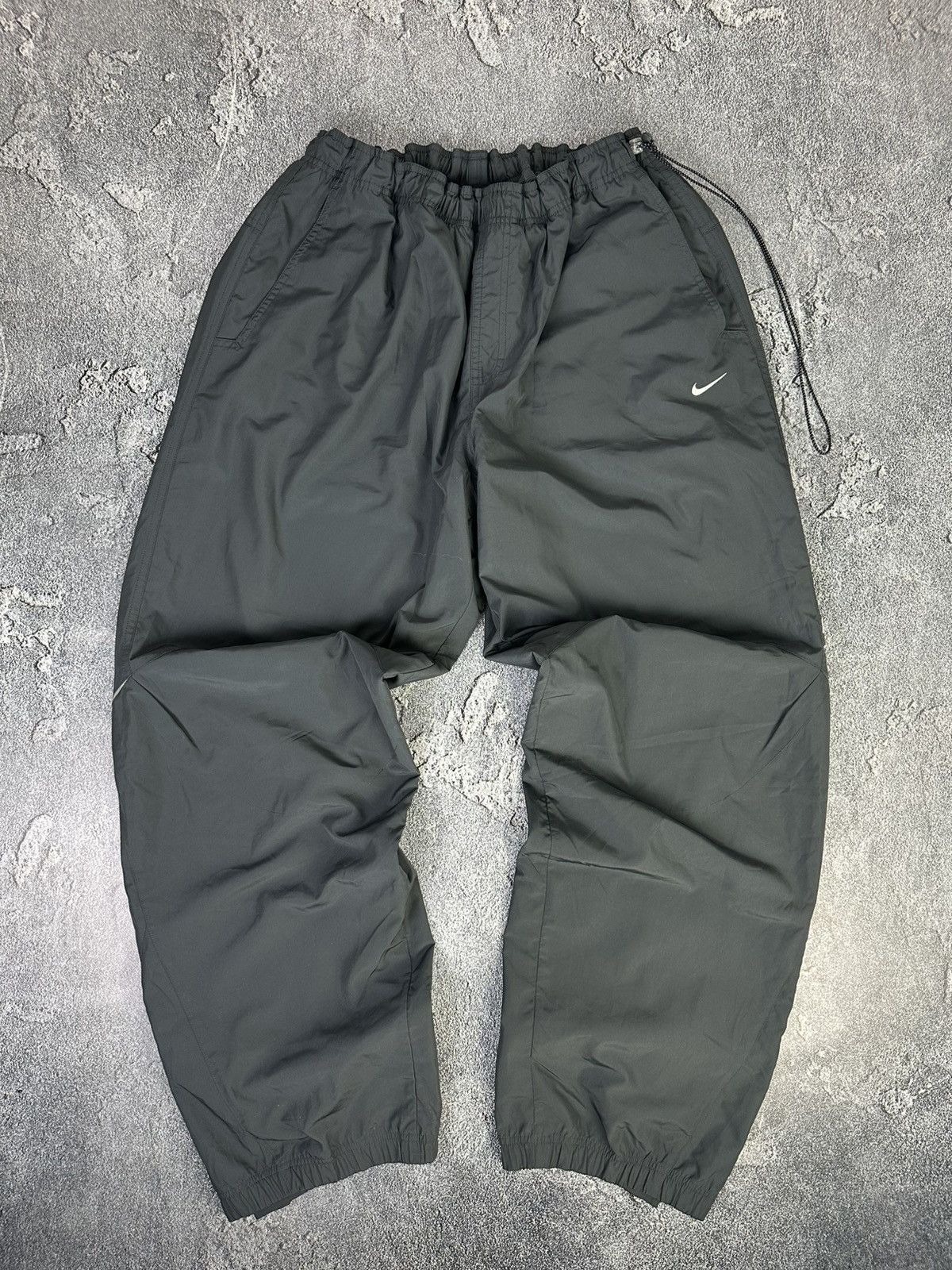 Nike NRG store All Over Swoosh Logo Pants Grey (CJ8905-050), Size Large