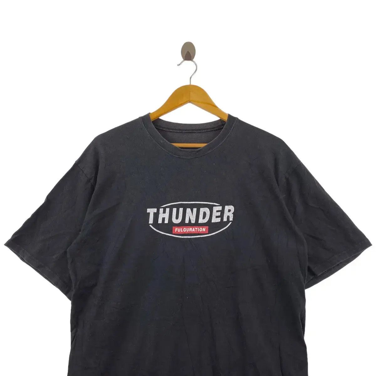 Vintage Vintage THUNDER FULGURATION Act Of God Tee Shirt Rebel Punk Size US M / EU 48-50 / 2 - 2 Thumbnail