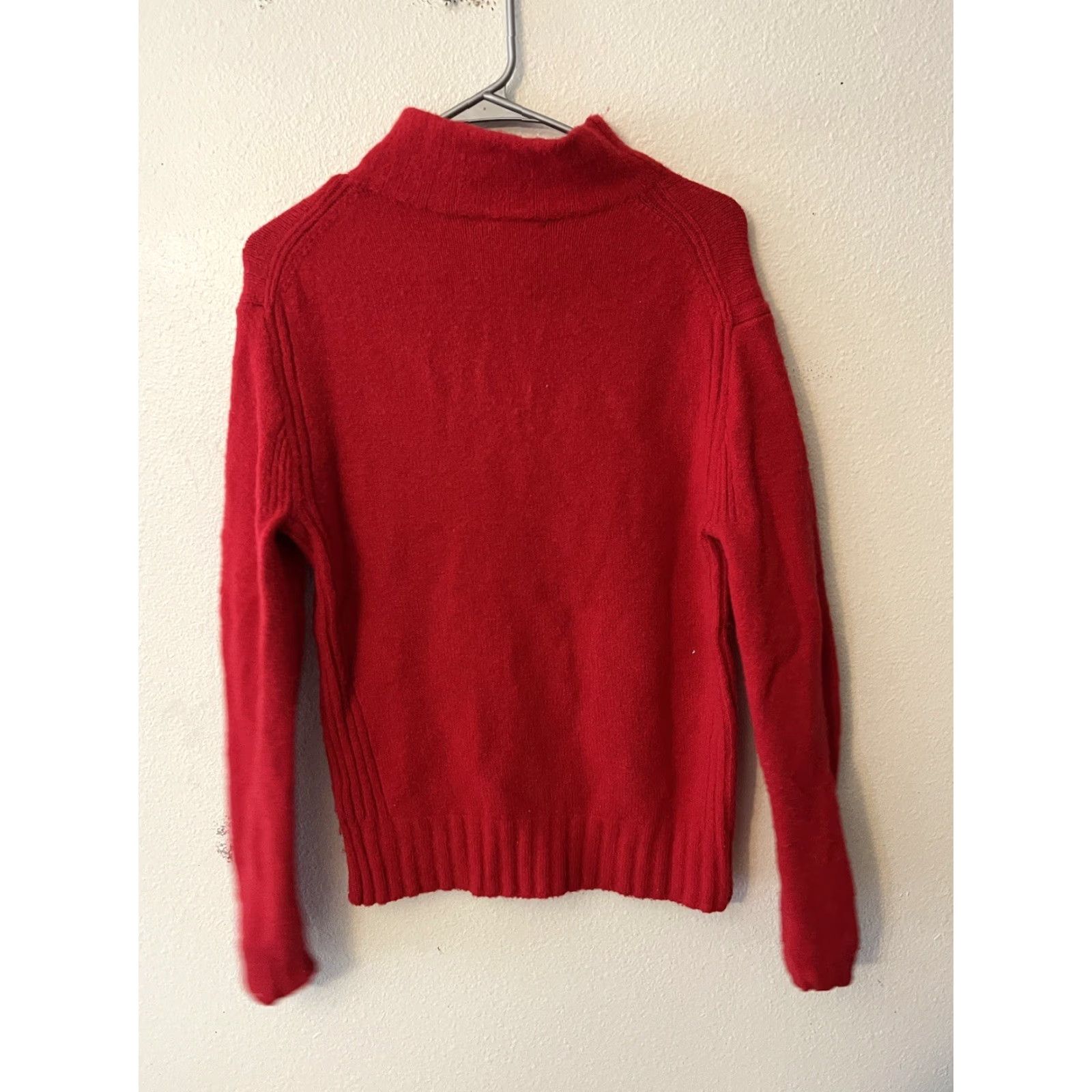 J.Crew J. Crew Red Women Mock Neck Sweater In Supersoft Yarn Size Small Size S / US 4 / IT 40 - 2 Thumbnail