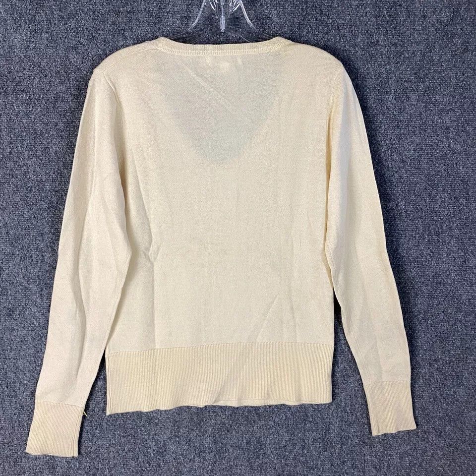 Calvin Klein Calvin Klein Merino Wool Sweater Women's Medium Beige M Size M / US 6-8 / IT 42-44 - 9 Thumbnail