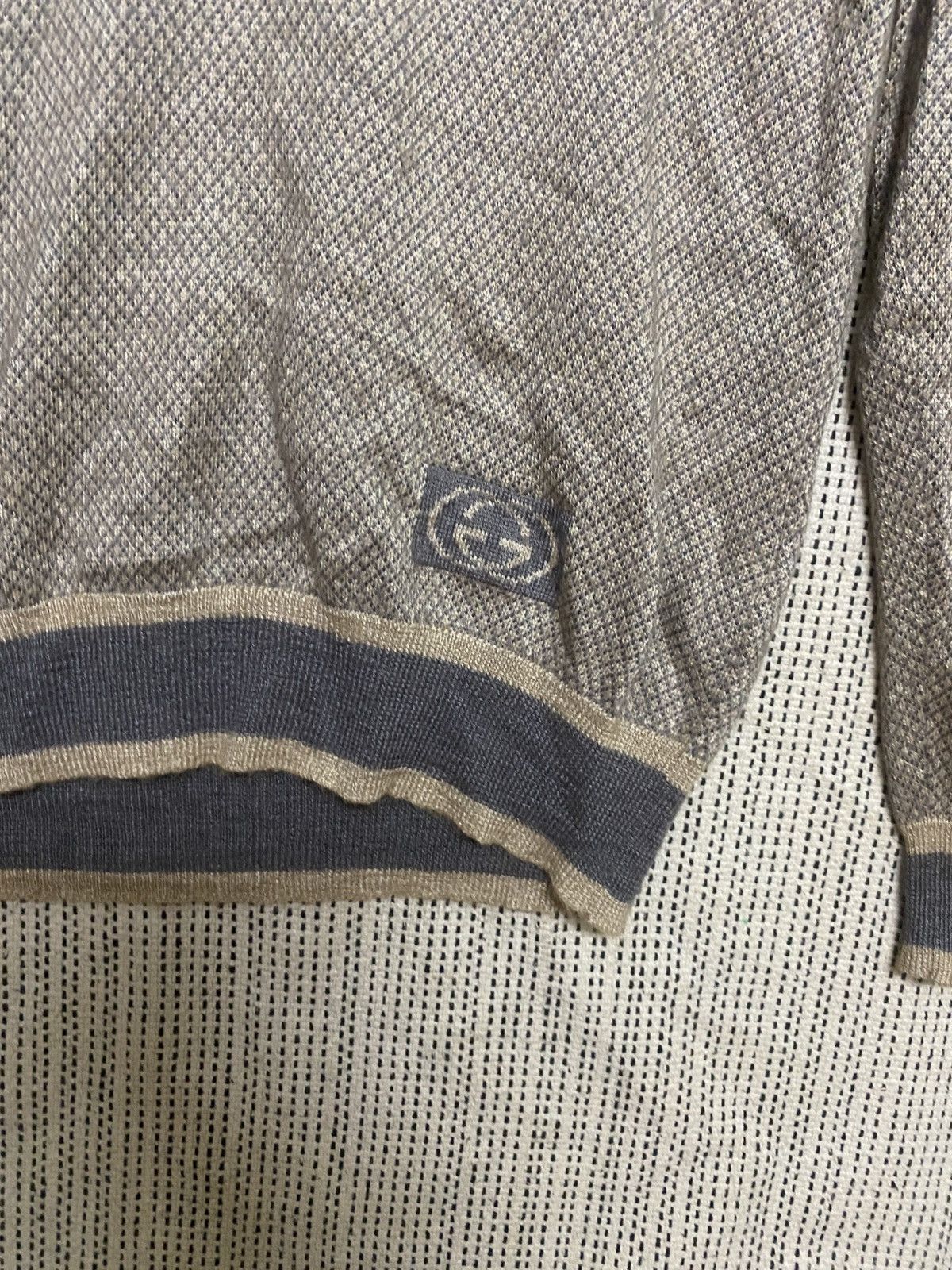 Gucci Gucci V-Neck Knit Sweater Grey Made in Italy Luxury Designer Size US S / EU 44-46 / 1 - 3 Thumbnail