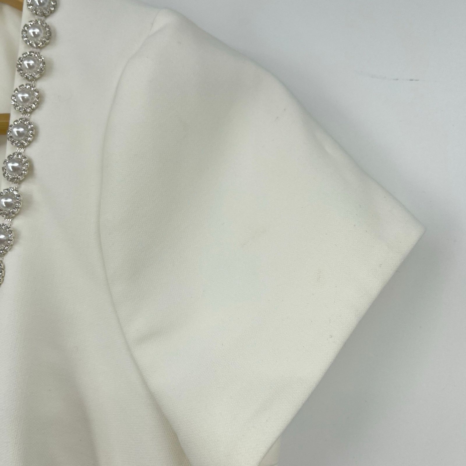 LIKELY LIKELY | Sergio Dress White Crystal Pearl Embellished Mini 6 Size M / US 6-8 / IT 42-44 - 11 Thumbnail