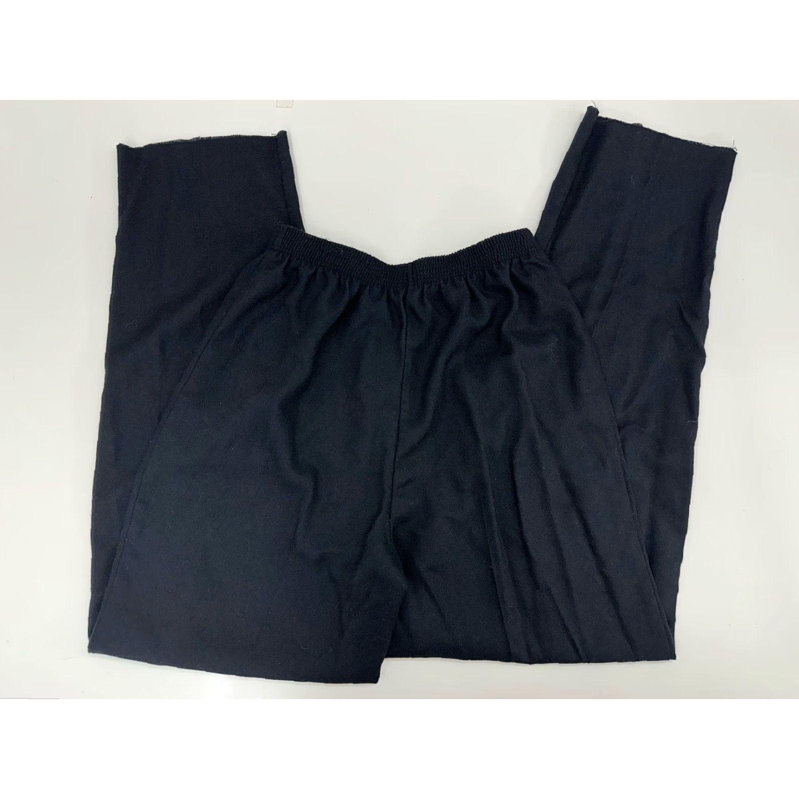 Vintage VINTAGE Counterparts Pants Womens Black Elastic Waist High Rise Pleated 12 Straight Leg 29.5 In Inseam Size 34" / US 12 / IT 48 - 6 Thumbnail