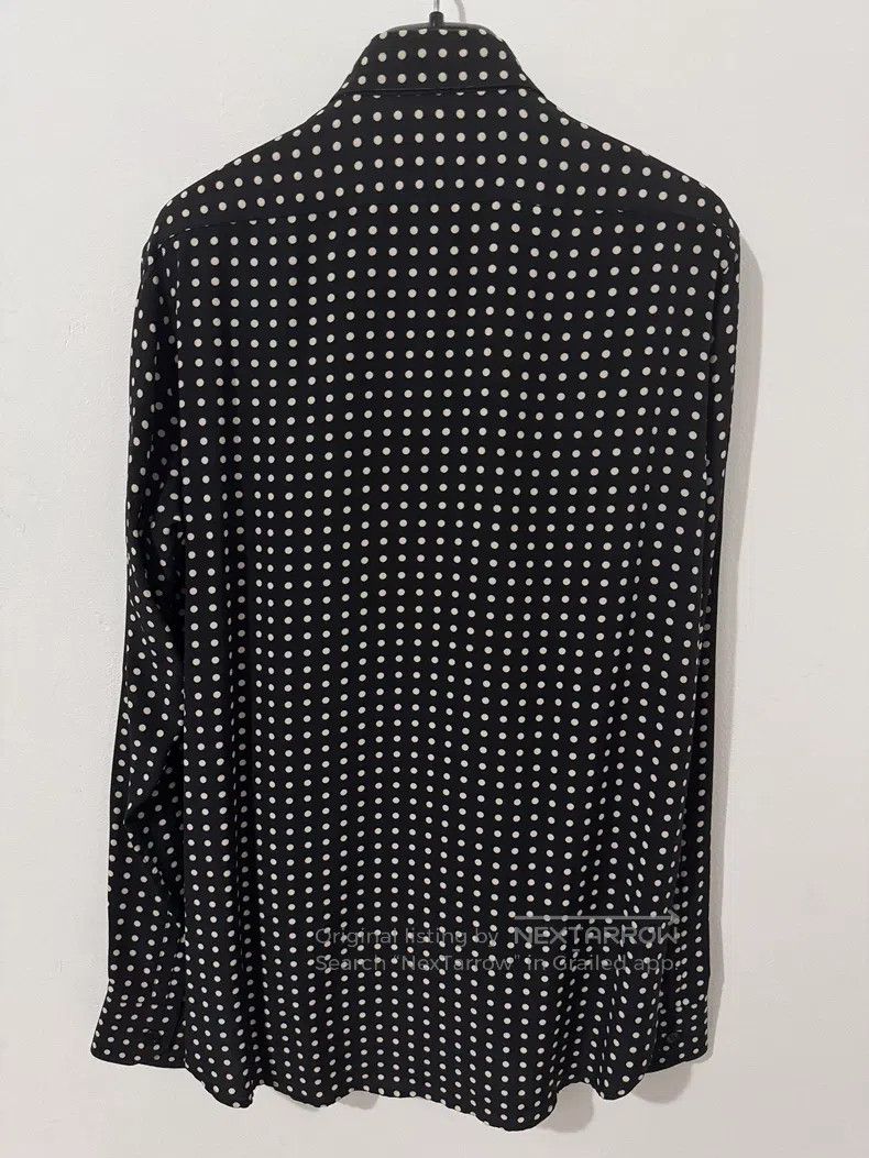 Saint Laurent Paris Saint Laurent Paris Silk black and white polka dot shirt Size XS / US 0-2 / IT 36-38 - 2 Thumbnail