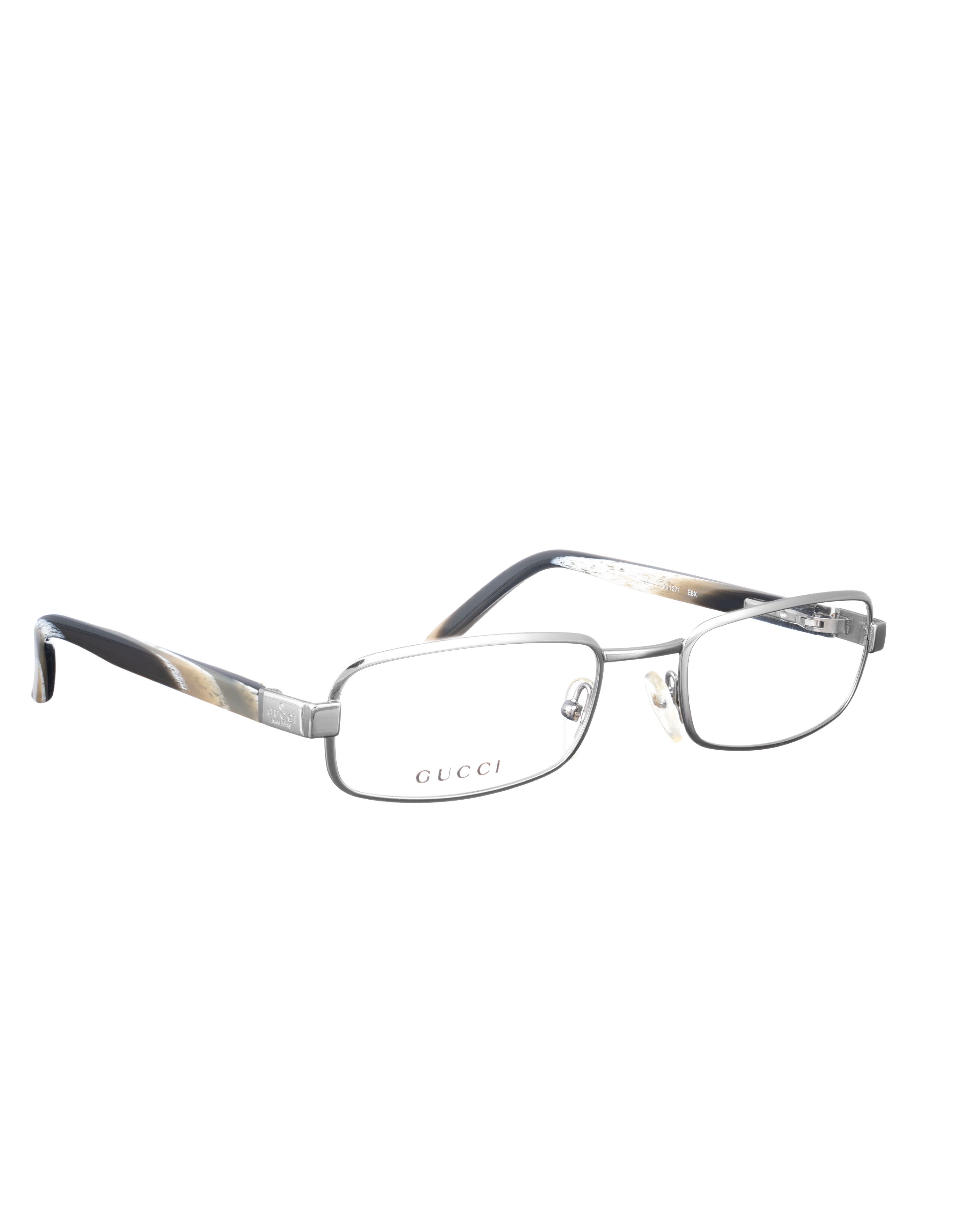 Gucci × Vintage Gucci 00s Silver Classic Glasses with Abstract Temples Size ONE SIZE - 3 Thumbnail
