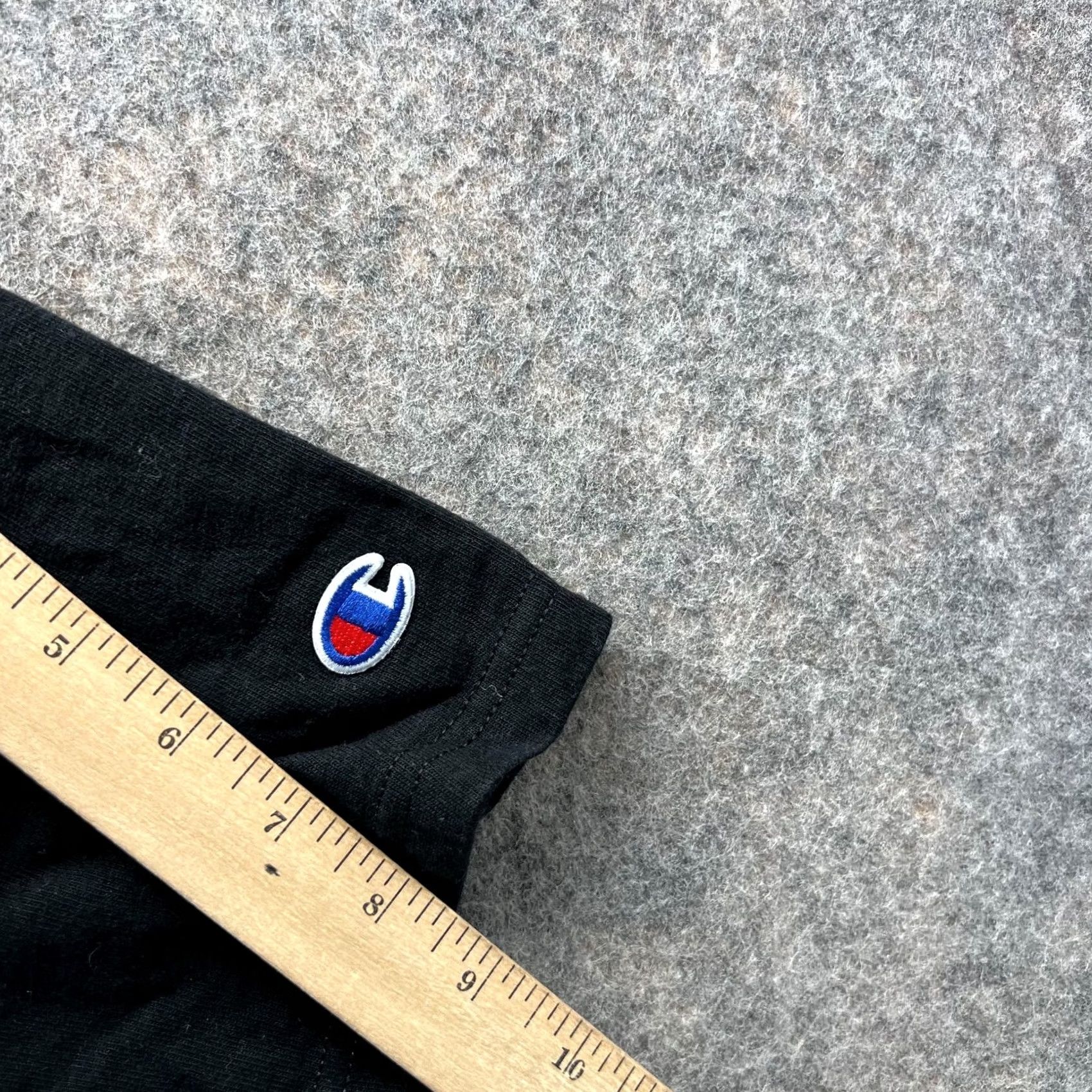 Champion VINTAGE Champion Shirt Mens Medium Black Crewneck Spell Out Heritage Direct Flock Shirt Mens Medium Black Crewneck Spell Out Heritage Direct Flock Size US M / EU 48-50 / 2 - 6 Thumbnail
