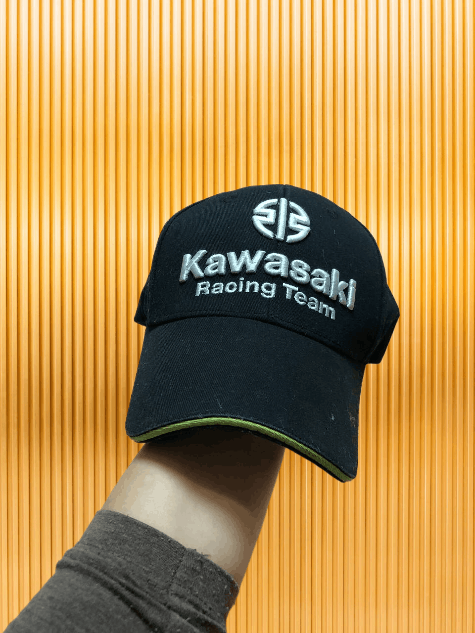 Vintage Cap Y2K Vintage Kawasaki racing team logo streetwear Size ONE SIZE - 1 Thumbnail