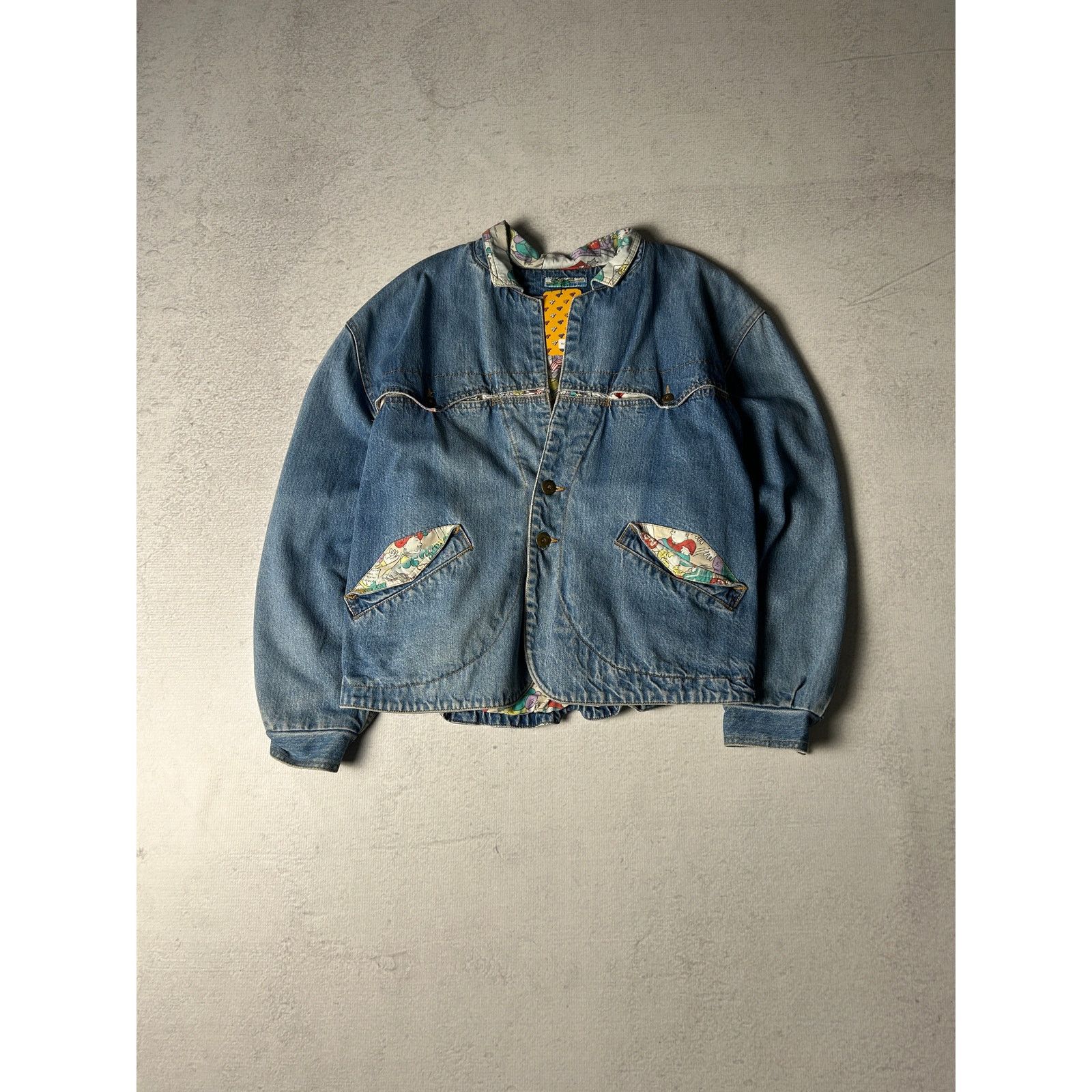 Other Vintage 90s Denim Cardigan Pre-owned Jacket - Men's Small Size US M / EU 48-50 / 2 - 1 Thumbnail