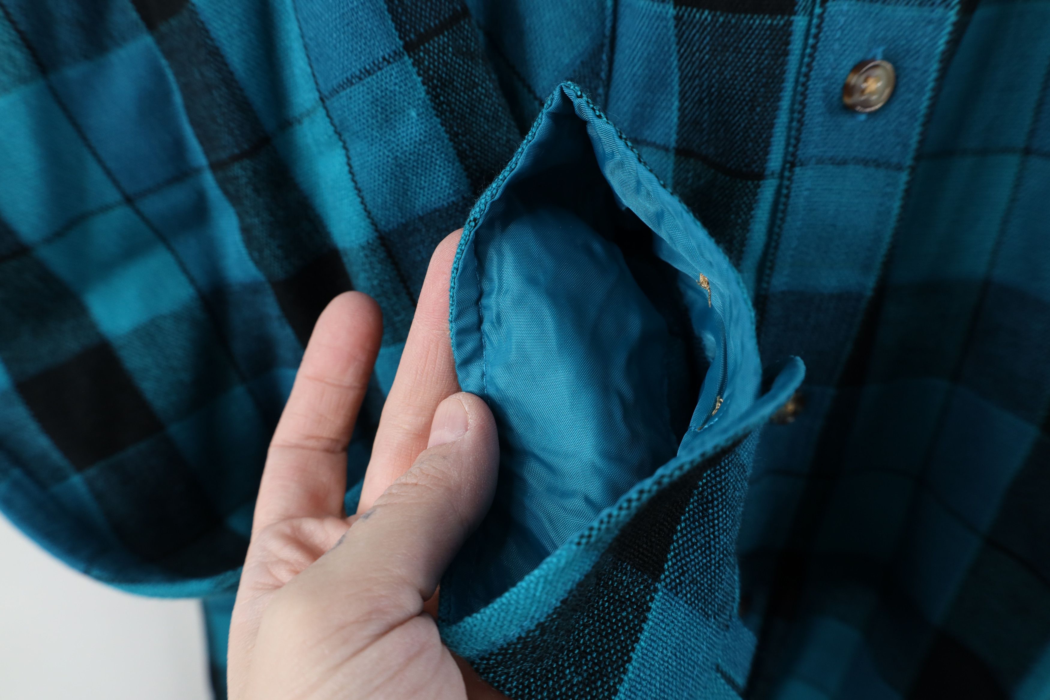 Vintage Vintage 90s Streetwear Pocket Collared Button Shirt Plaid Size US M / EU 48-50 / 2 - 8 Thumbnail
