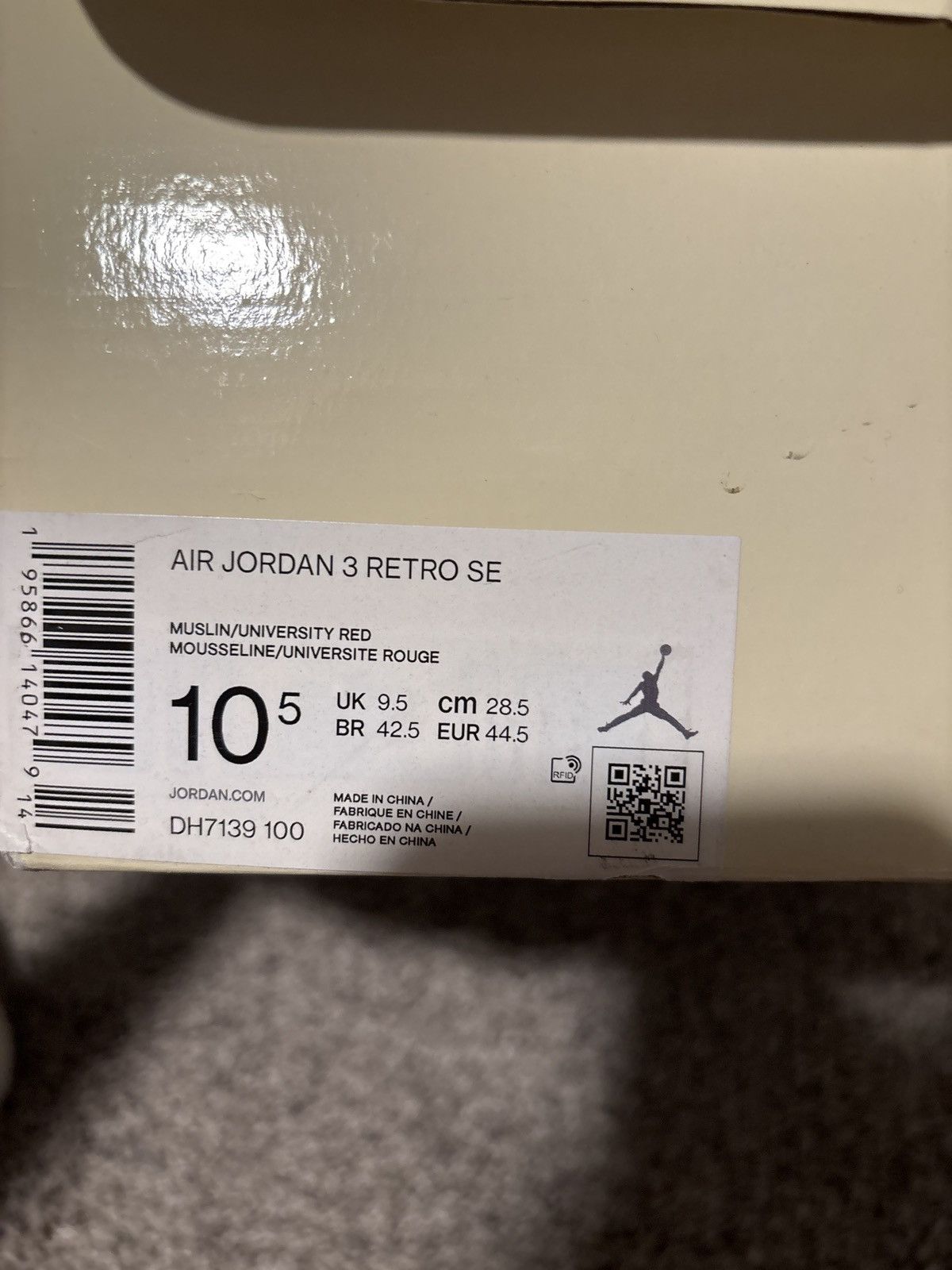 Jordan Brand Jordan 3 Muslin Size US 10.5 / EU 43-44 - 2 Thumbnail