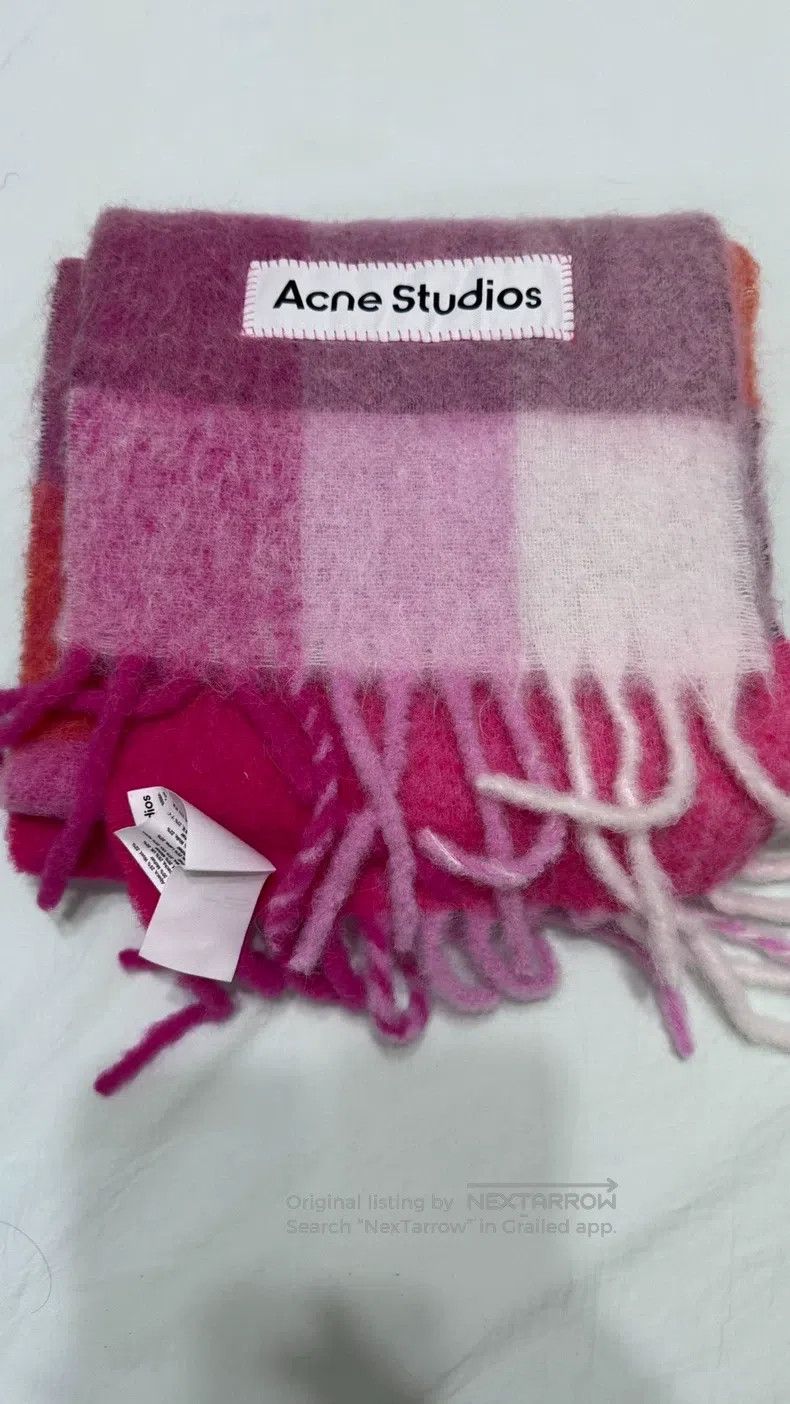 Acne Studios Acne Studios Pink-Tone Plaid Scarf Size ONE SIZE - 2 Thumbnail