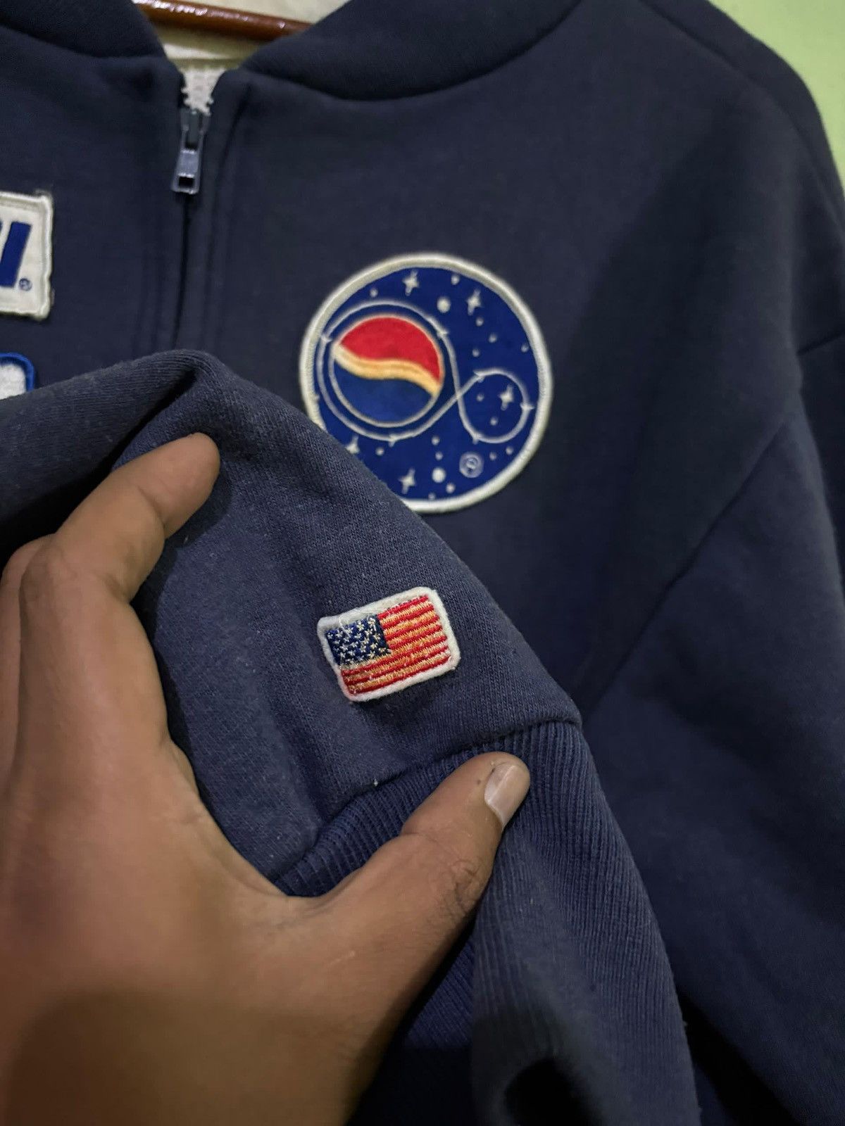 Pepsi VTG 2001 Pepsiman Space Tour Thermal Sweater Jacket Size US M / EU 48-50 / 2 - 16 Thumbnail