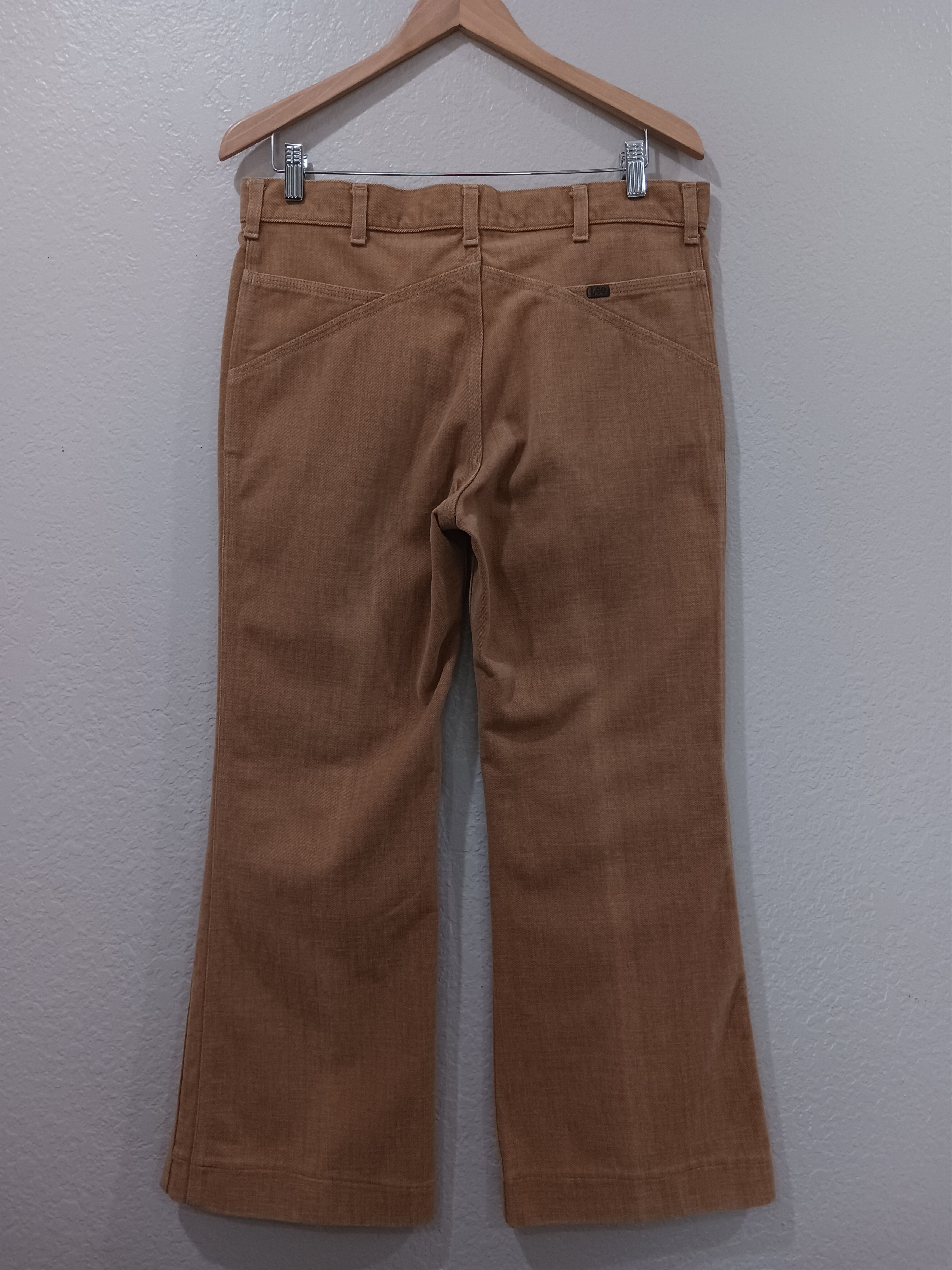Lee Lee Vintage 1970s "Lee-Set" Sanfor-Set Bell Bottom Jeans Size US 34 / EU 50 - 2 Thumbnail