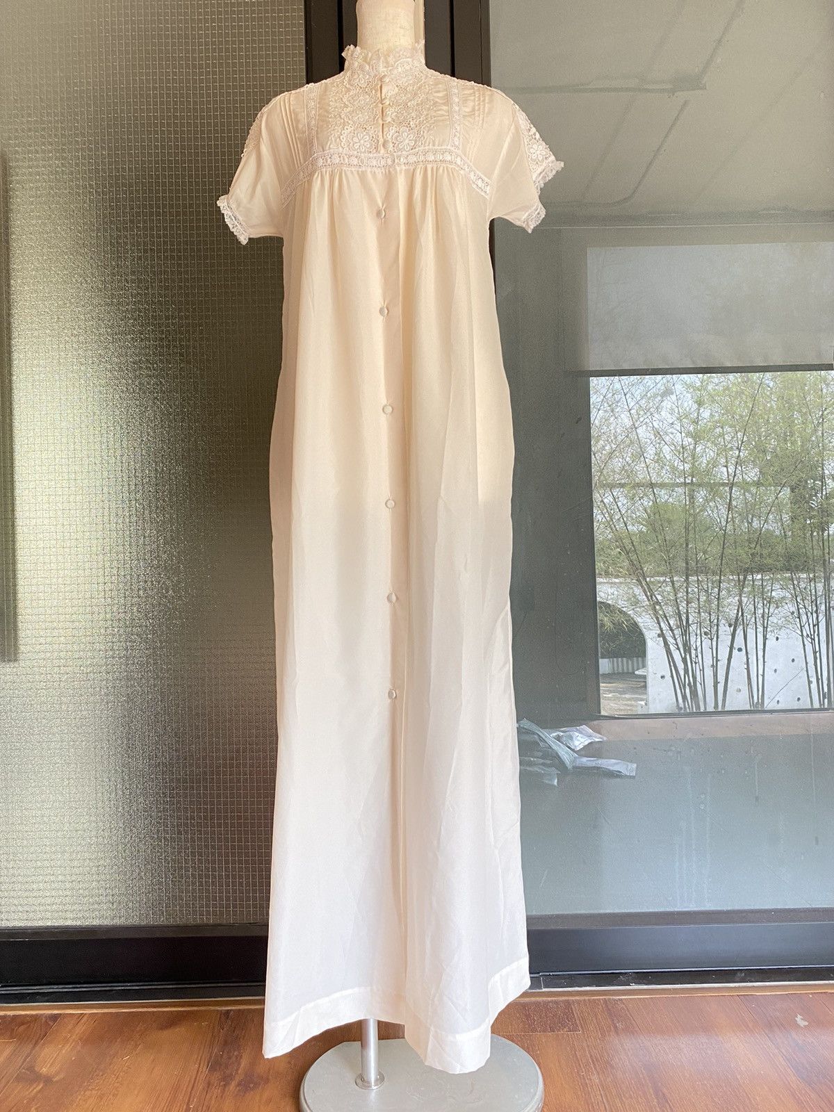 image of Christian Dior Lingerie Long Dress in Old Rose, Women's (Size Large)