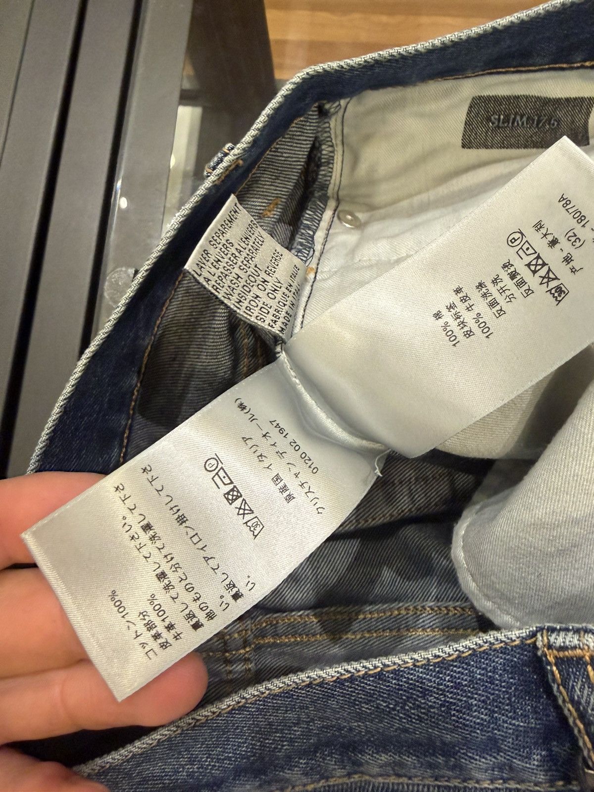 Dior Dior Bee Detail Slim Denim Jeans Size US 32 / EU 48 - 6 Thumbnail
