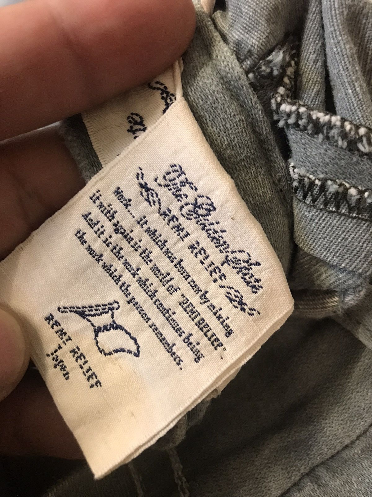 Japanese Brand × Remi Relief × Vintage Remi Relief Japan Vintage Treatment Size US 35 - 15 Thumbnail