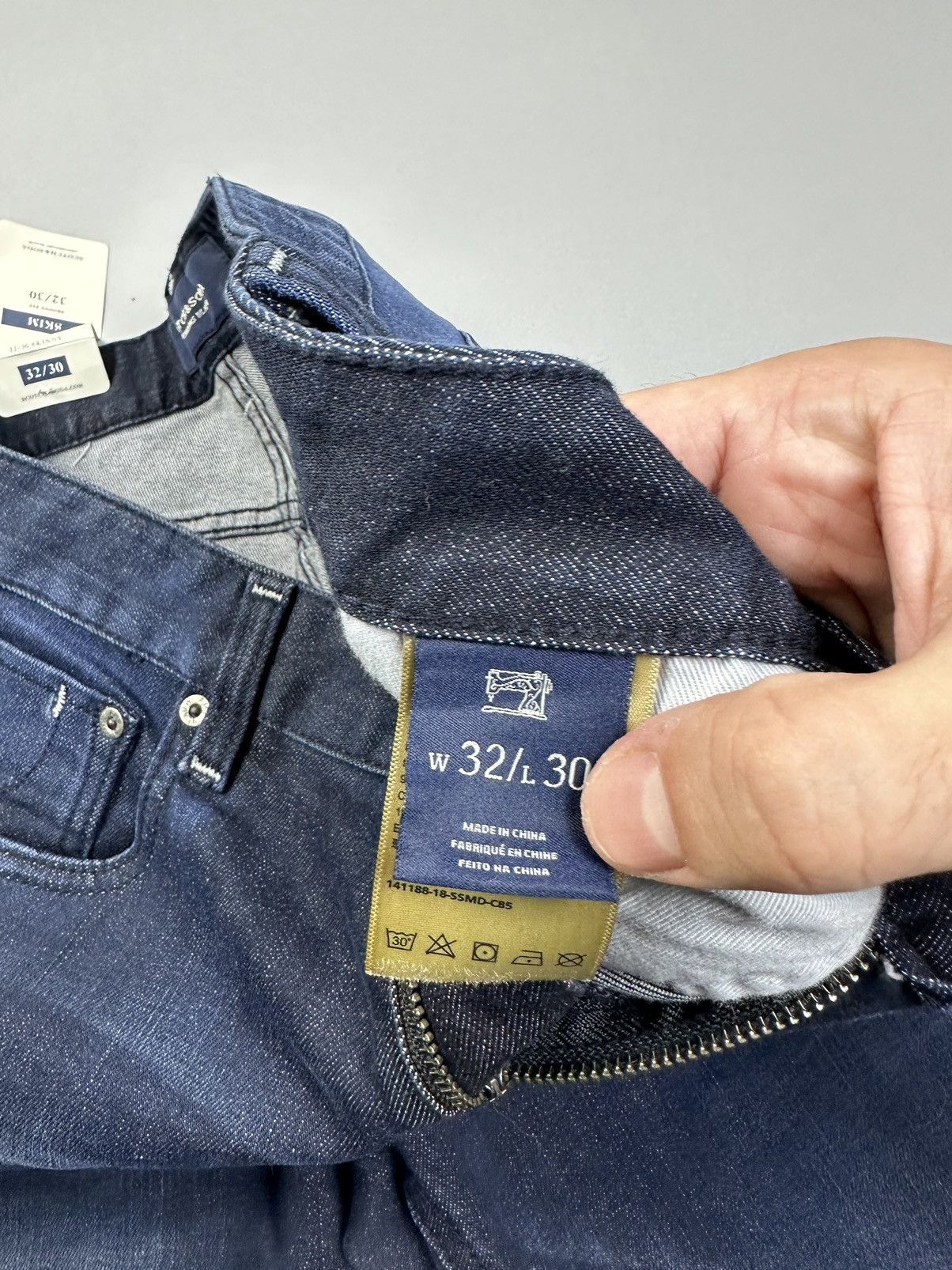 Scotch & Soda Scotch&Soda Blue Stripe Pattern Jeans Skinny Fit Size US 32 / EU 48 - 6 Thumbnail