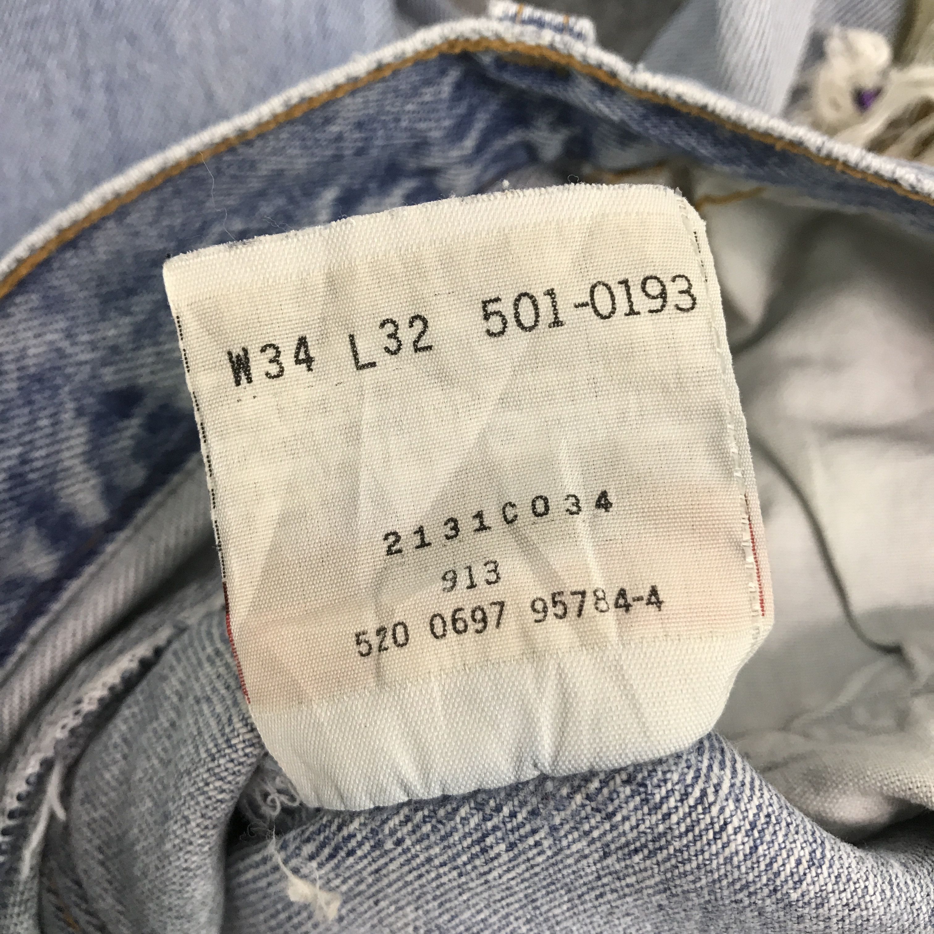Levi's Vintage Clothing × Vintage LEVI'S 501 DISTRESSED PATCHWORK DENIM JEANS Size US 32 / EU 48 - 17 Thumbnail