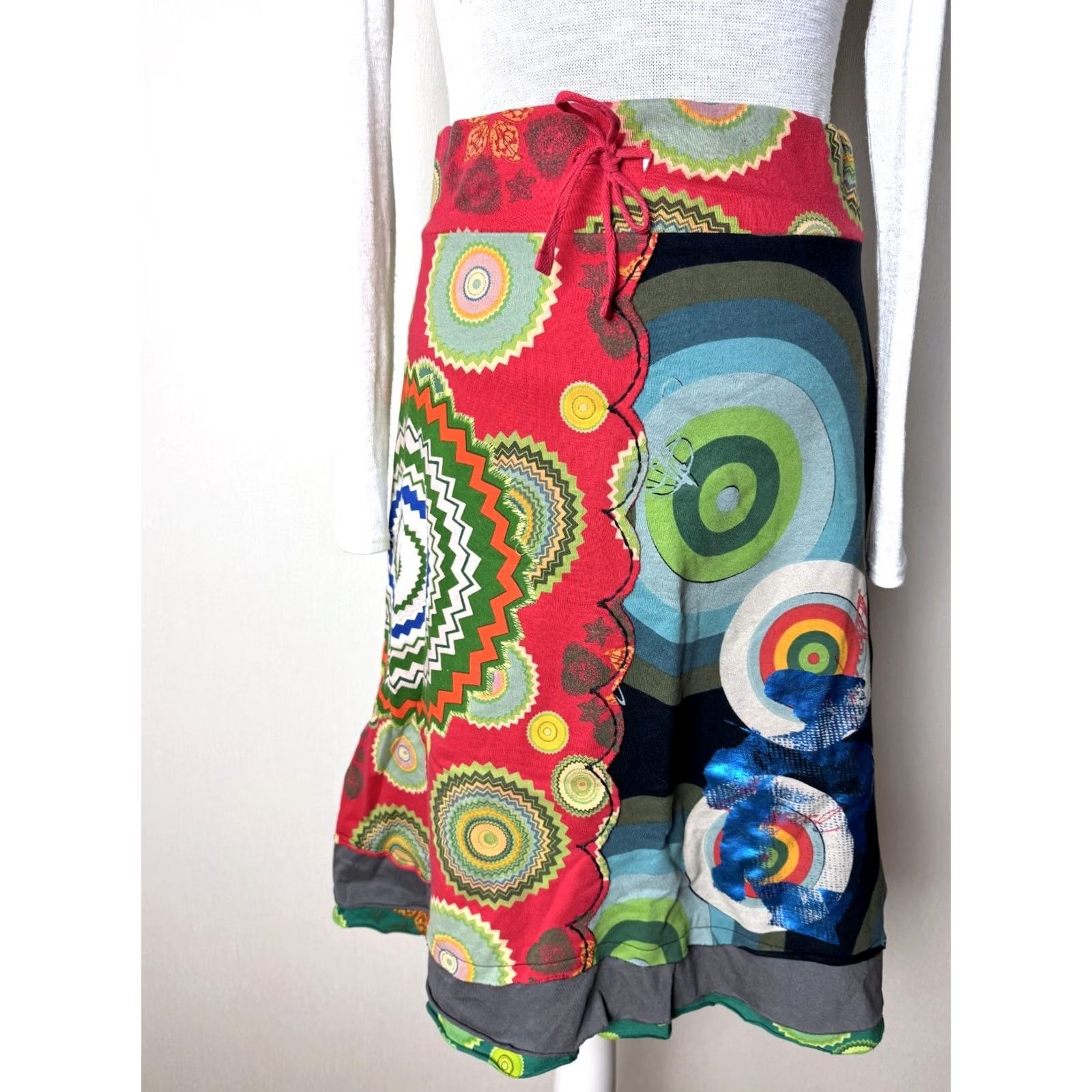 Desigual Desigual Skirt S Womens Midi Multicoloured XS? Size 28" / US 6 / IT 42 - 2 Thumbnail