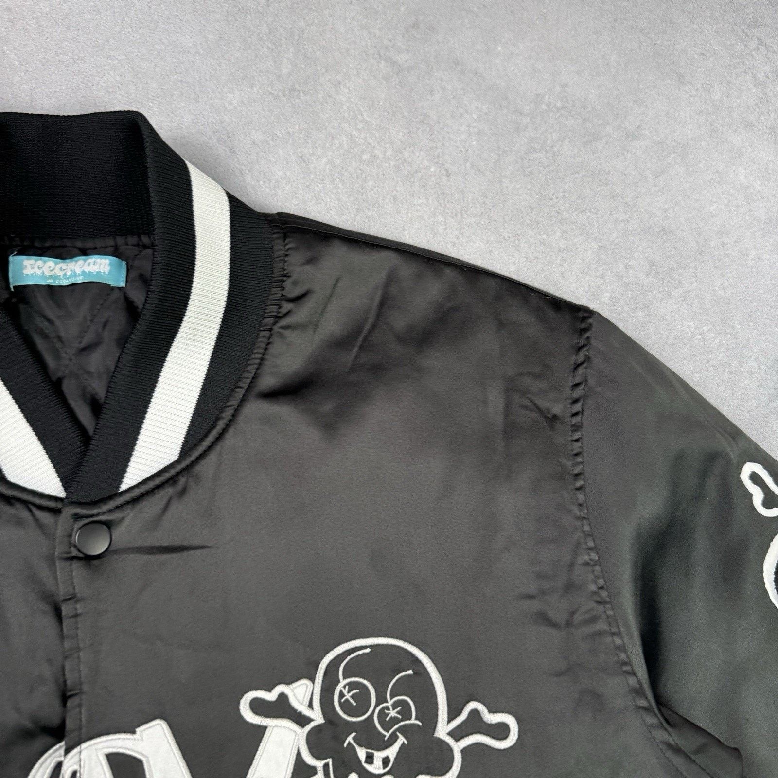 Icecream Icecream X Jun Inagawa Varsity Jacket Size M Black Bomber Size US M / EU 48-50 / 2 - 3 Thumbnail