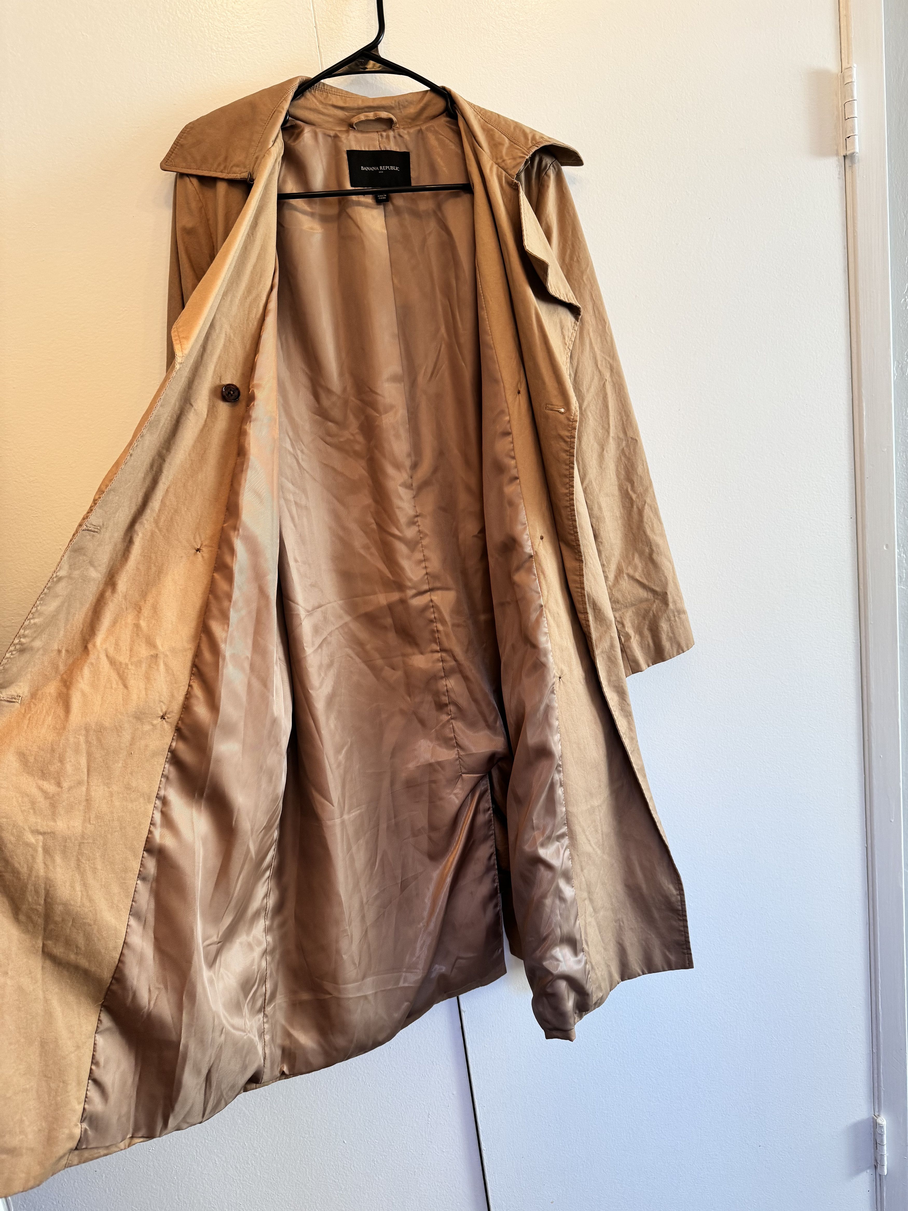 Banana Republic Banana Republic Long Twill Trench Coat - New Classic Camel Size XS / US 0-2 / IT 36-38 - 7 Thumbnail