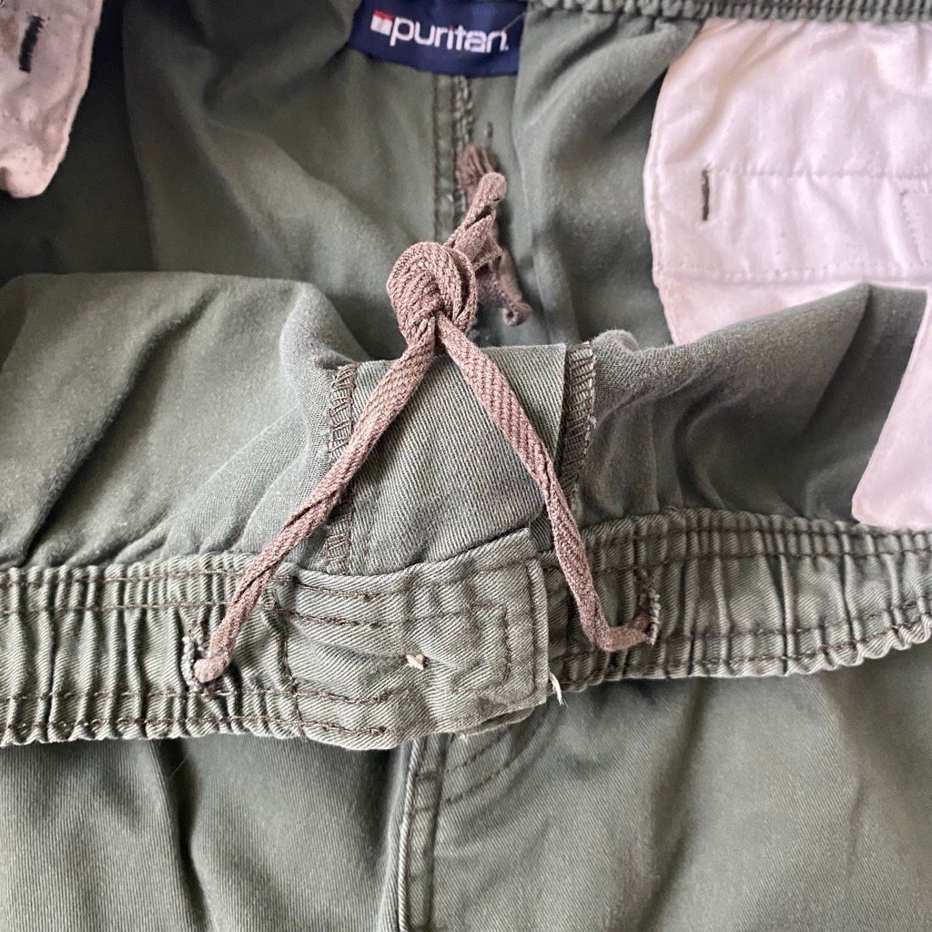 Puritan Puritan men L pull on casual pants w/zipper button & drawstring olive green Size US 40 / EU 56 - 6 Thumbnail
