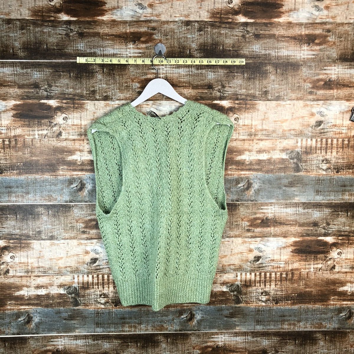 Homespun Knitwear Japanese Brand Green Vest vintage Knitwear #A1806 Size S / US 4 / IT 40 - 8 Thumbnail