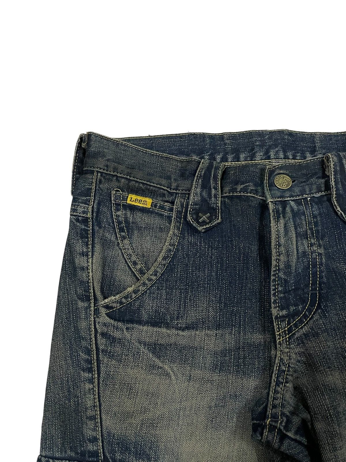 Lee × Vivienne Westwood Vintage Lee Rider Mid Rise Mud Wash Cargo Flare Punk Jeans Size US 30 / EU 46 - 10 Thumbnail
