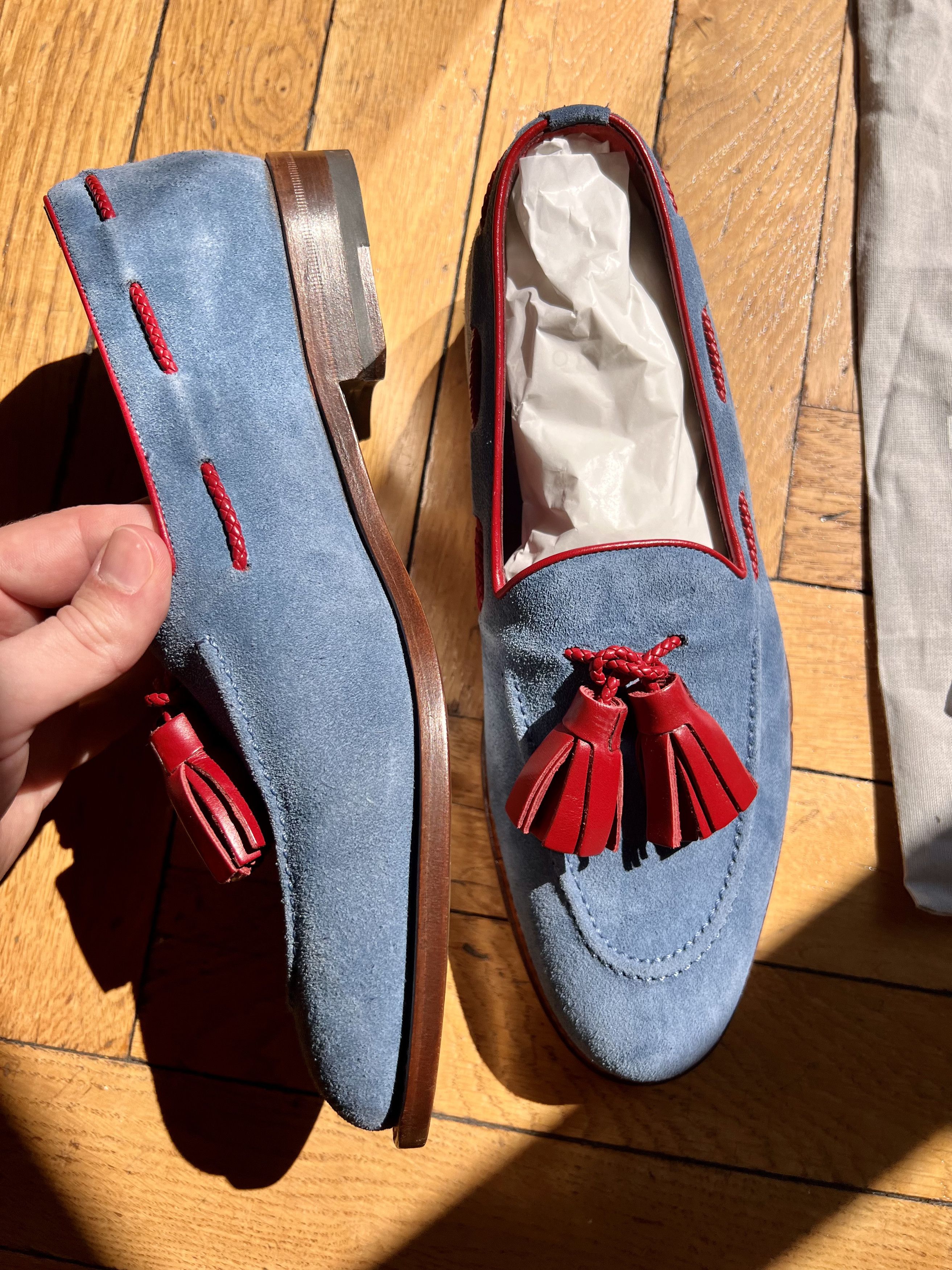 Manolo Blahnik Handmade! ManoloB tasseled loafers size 8UK 9US Size US 9 / EU 42 - 8 Thumbnail