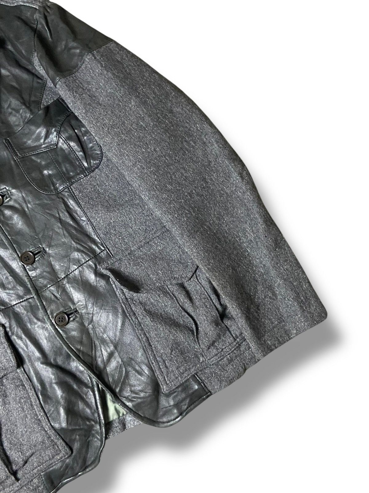 Avirex Avirex Hybrid Leather Patch Wool Jacket (157) Size US M / EU 48-50 / 2 - 3 Thumbnail