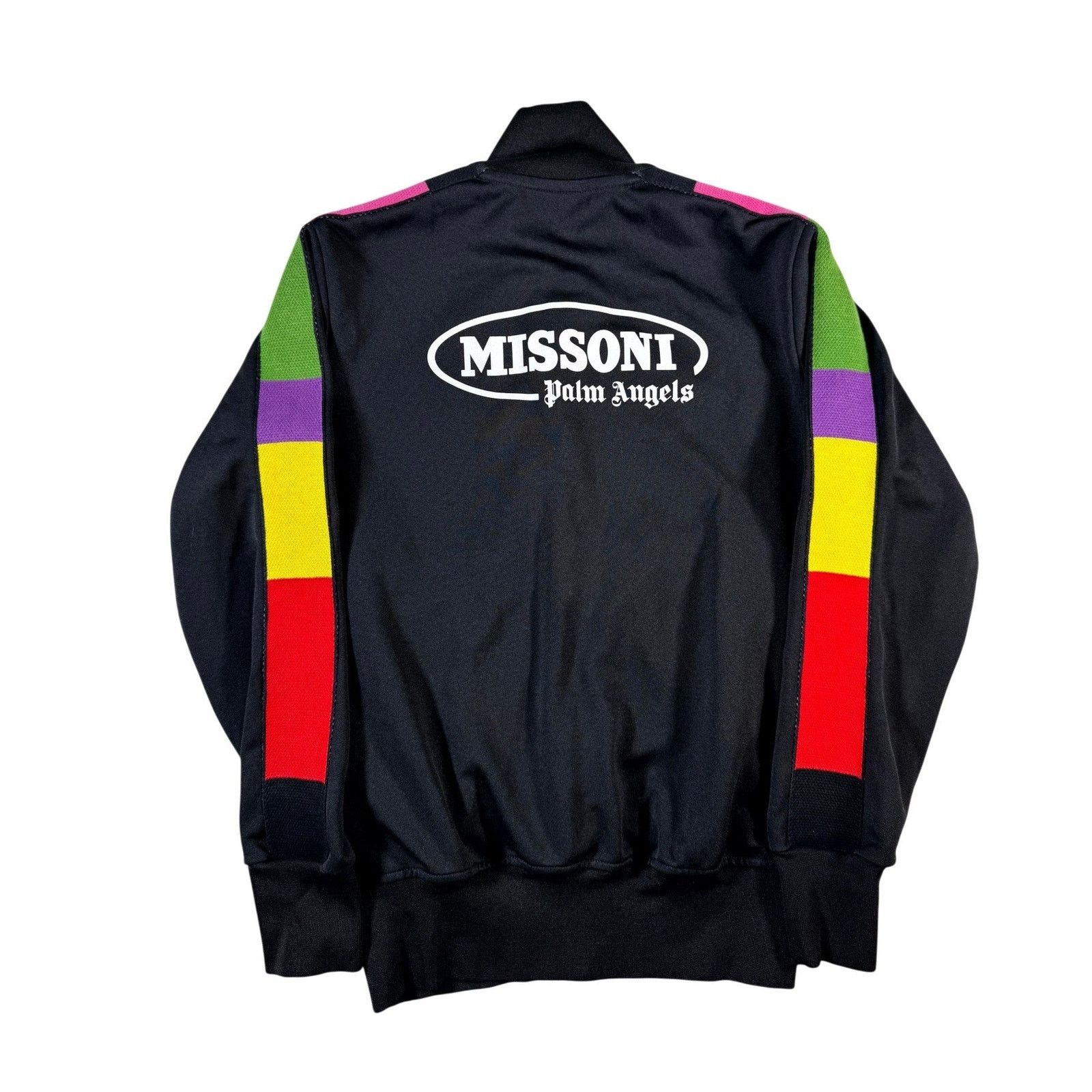 Palm Angels Palm Angels"Missoni" Black & Multicolor Track Jacket Size US S / EU 44-46 / 1 - 2 Thumbnail