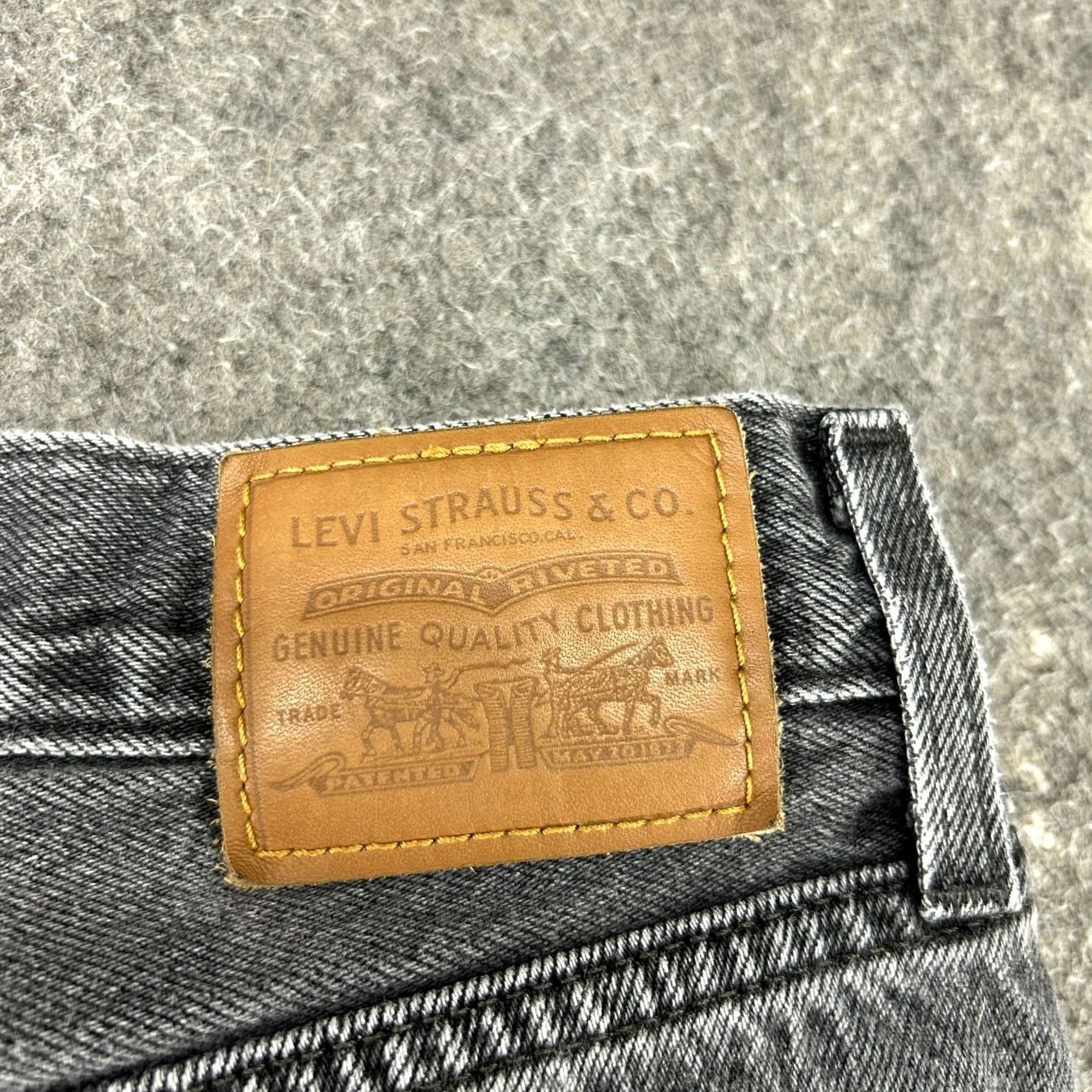 Levi's Levi's Jeans Womens 28 Black Bootcut Denim 5-Pocket Regular Dark Wash Distressed Vintage No N/A Size 28" / US 6 / IT 42 - 3 Thumbnail