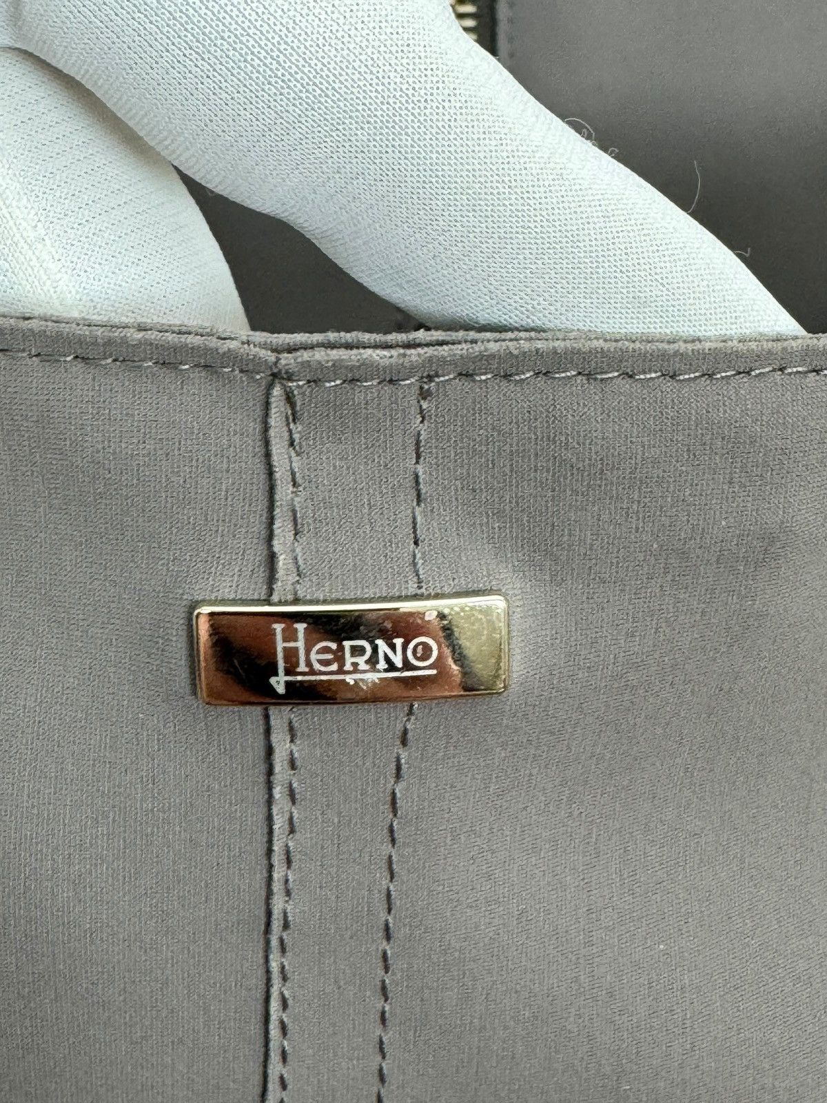 Herno HERNO Round Neck Zip Gray Jacket Perforated Size 46 Size L / US 10 / IT 46 - 15 Thumbnail