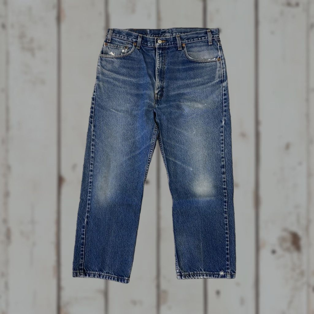 Levi's VINTAGE Levi’s 505 Jeans Mens 36x29 Regular Denim Canada Blue Cotton 5-Pocket Straight 90s Size US 36 / EU 52 - 1 Thumbnail