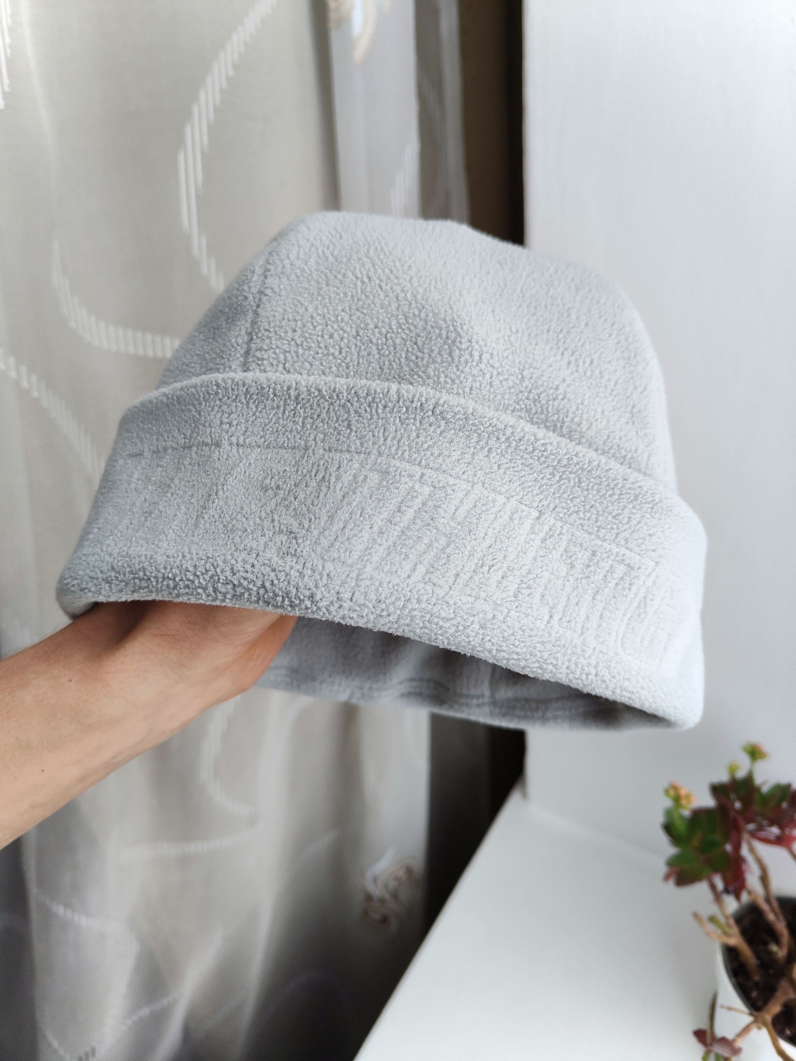 Nike Vintage Y2K Nike Athletic Reversible Fleece Beanie Hat Cap Size ONE SIZE - 2 Thumbnail