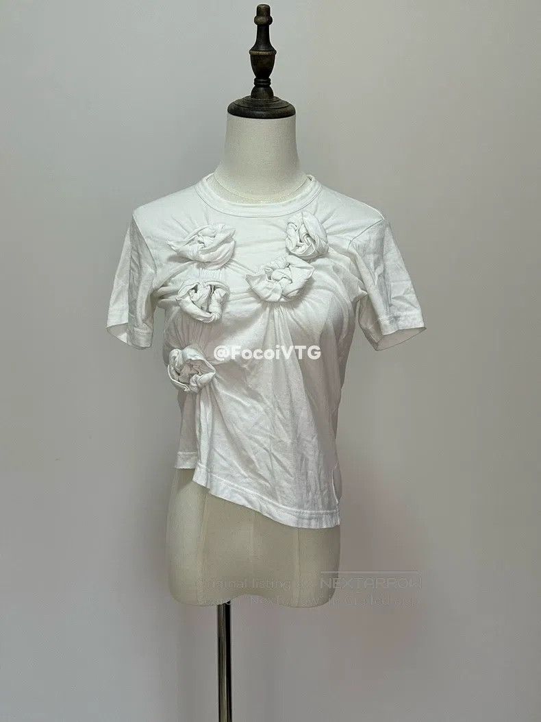 Comme des Garcons Comme Des Garcons White rose flower tight deformation shor Size XS / US 0-2 / IT 36-38 - 1 Thumbnail