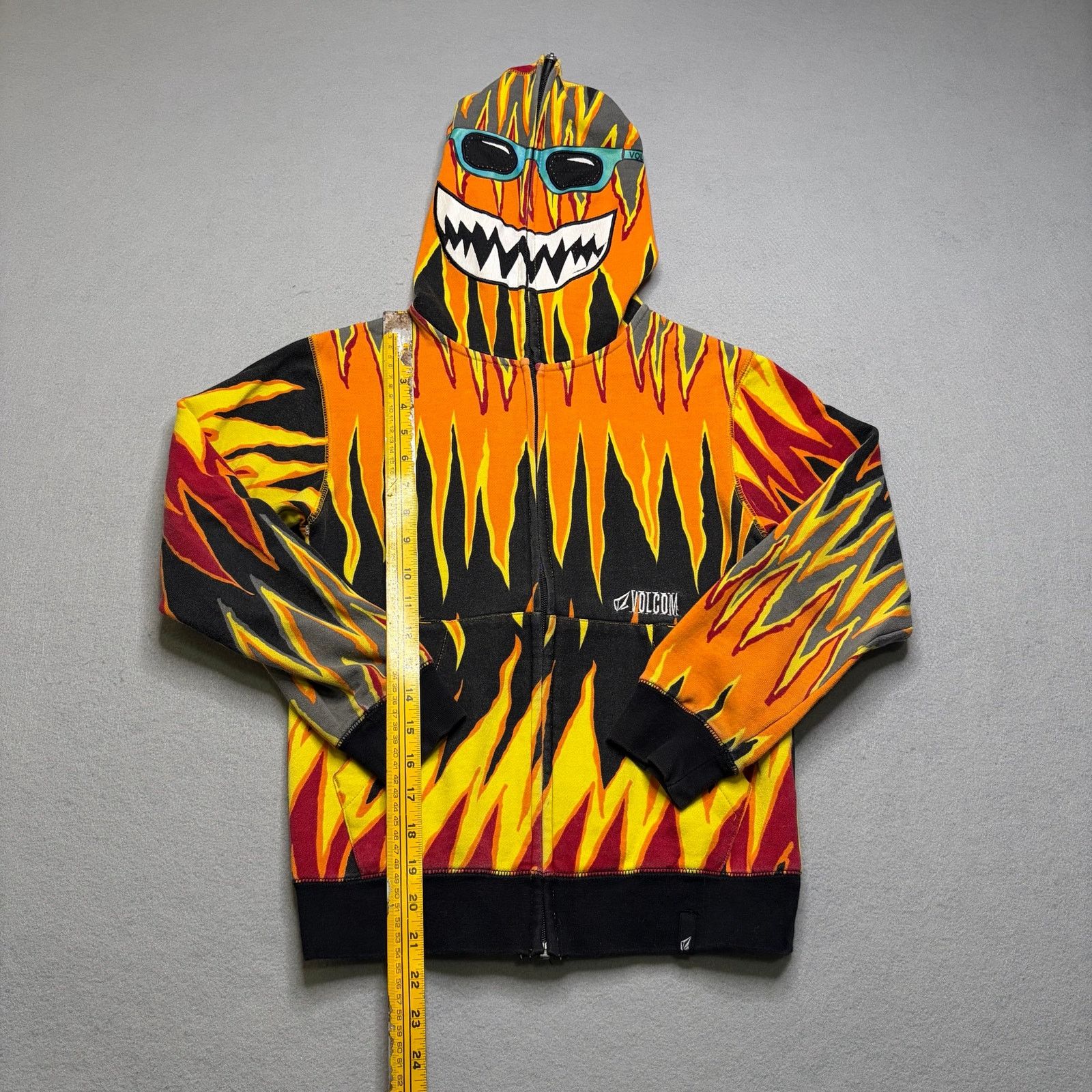 Volcom Volcom Flame Full Zip Hoodie Mask Face Surf Y2K Men’s XXS Size US XS / EU 42 / 0 - 5 Thumbnail
