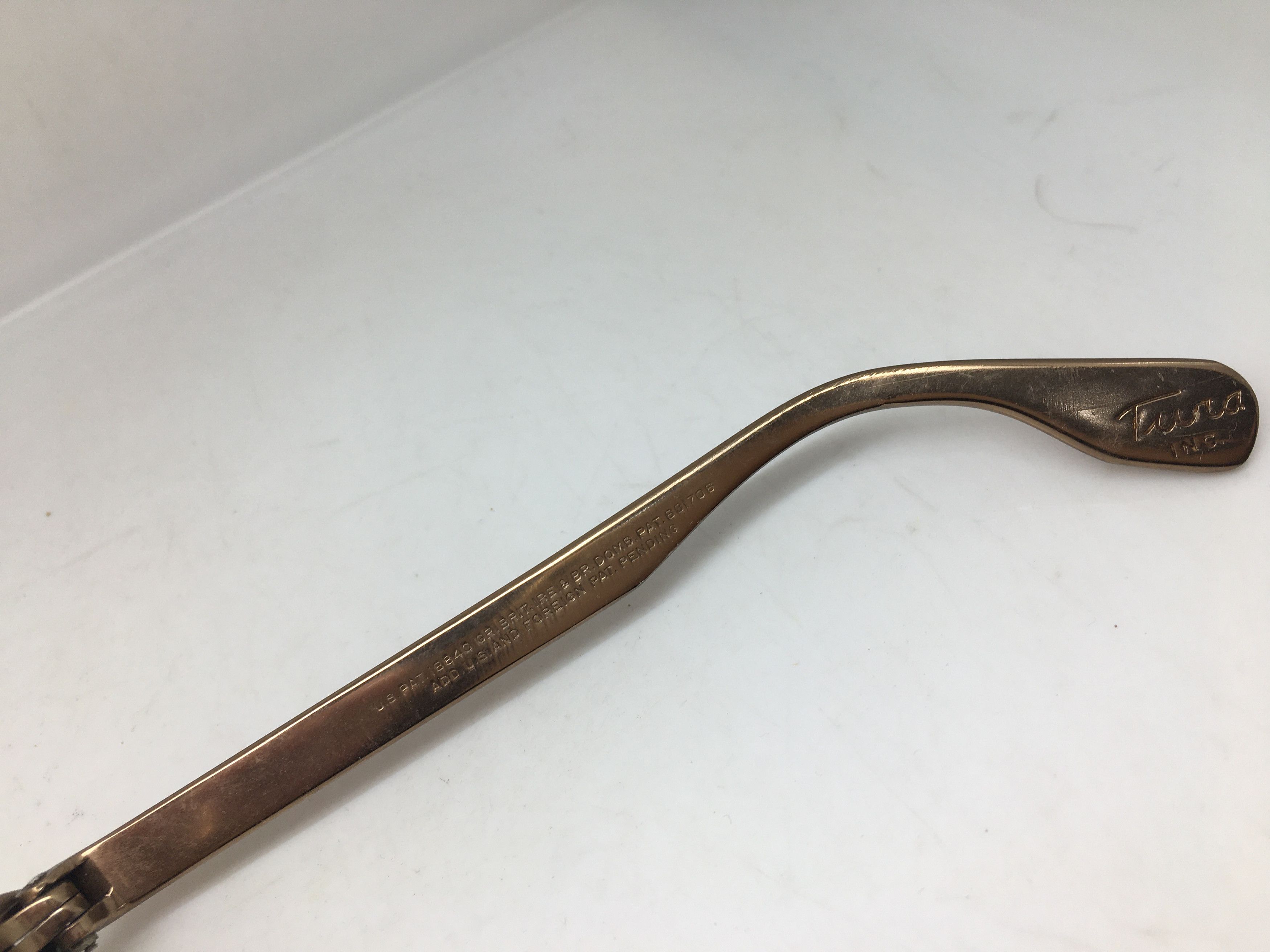 Vintage Vintage 50s TURA Woman Aluminum Brwon Cateye Eyeglasses Size ONE SIZE - 4 Thumbnail