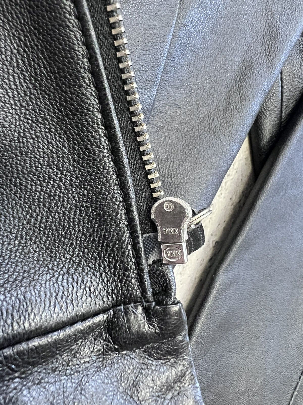 Japanese Brand VINTAGE 00s archive Rick Owens Style leather bomber jacket Size US M / EU 48-50 / 2 - 17 Thumbnail