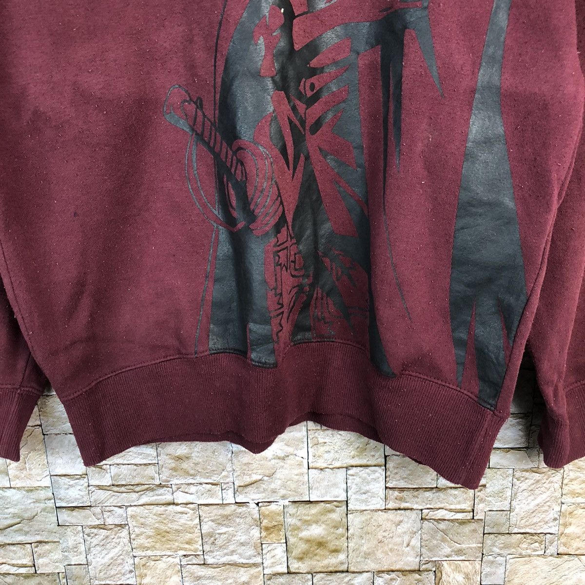 Anime Shank One Piece anima japan Maroon Sweatshirt #A705 Size US M / EU 48-50 / 2 - 6 Thumbnail