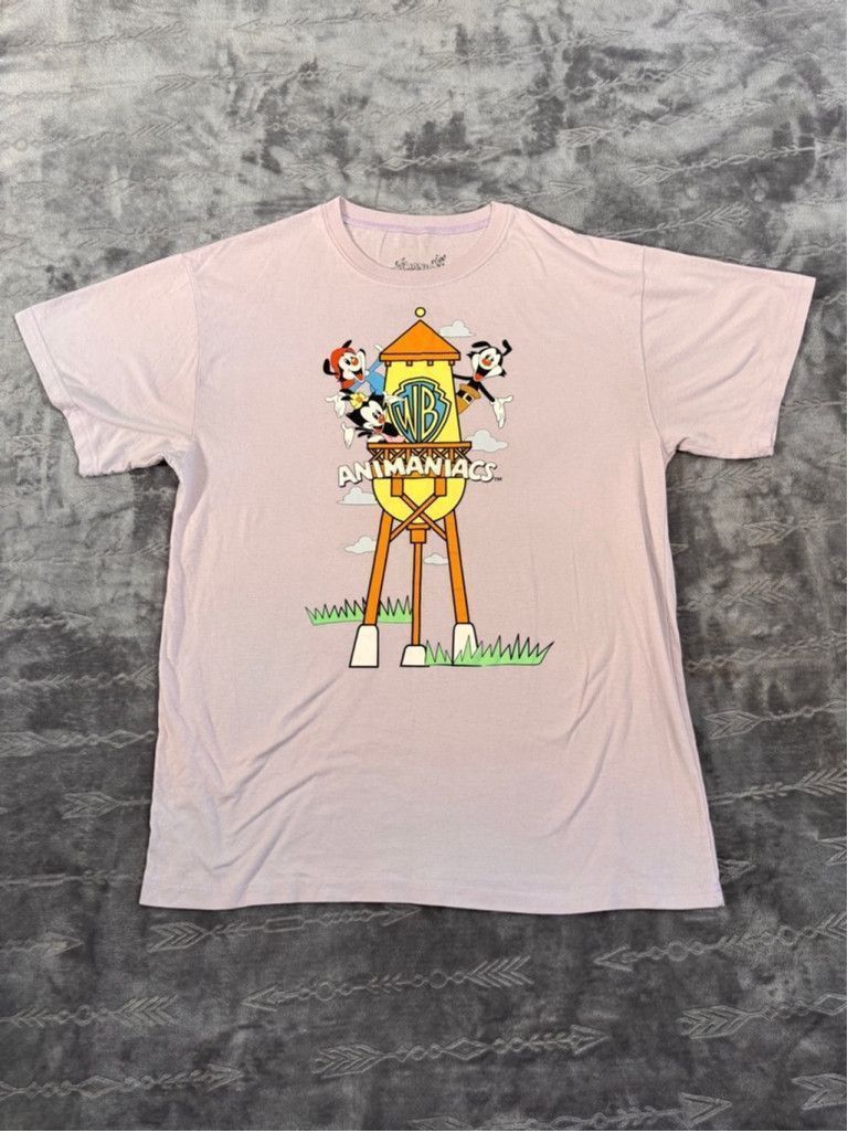 Warner Bros Men's Animaniacs Graphic T-Shirt Size L Purple Size US L / EU 52-54 / 3 - 2 Thumbnail